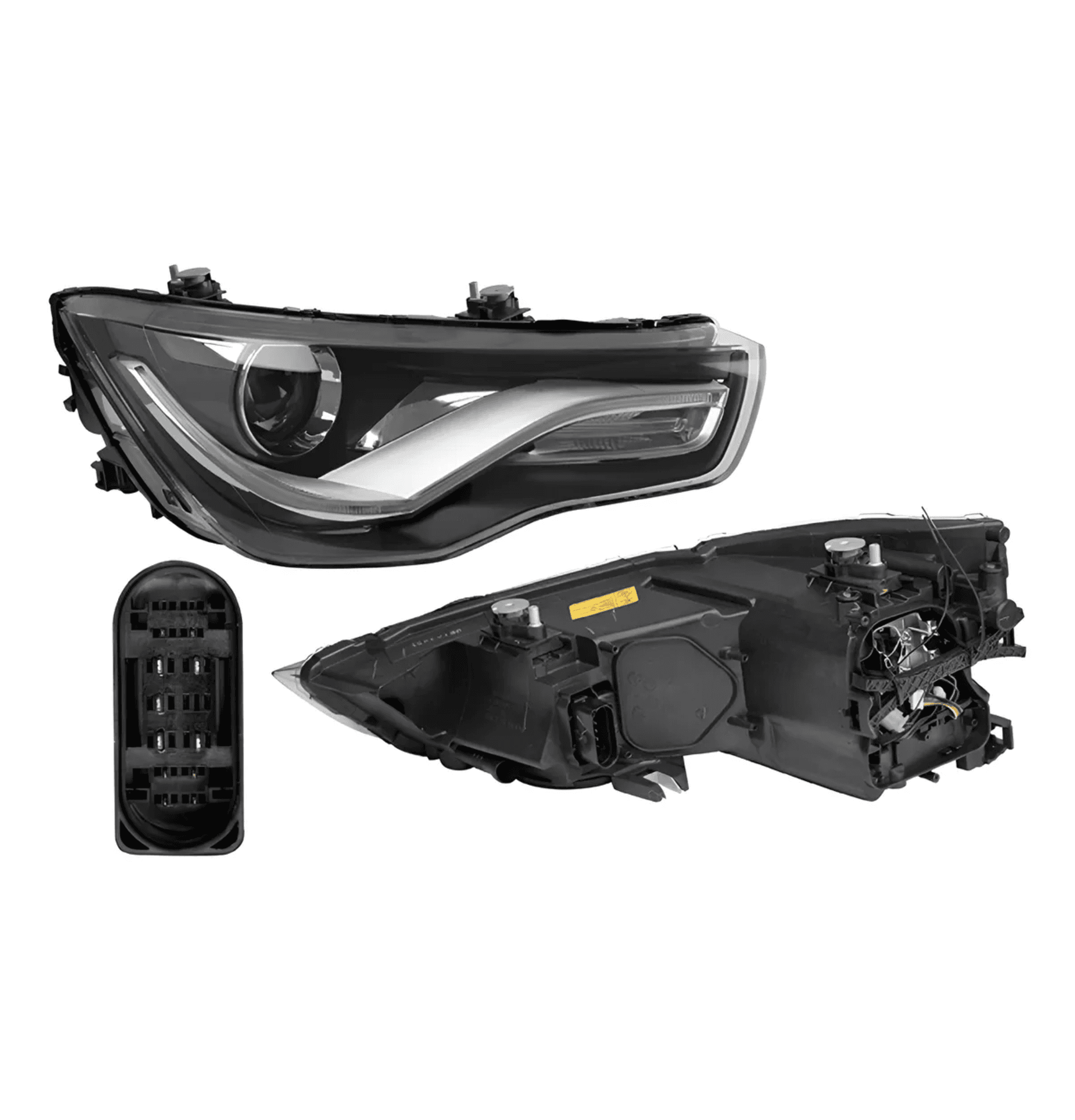 Faro Derecho Audi A1 2011-2015 Electrico Con Motor Leds Para Foco Xenon Depo