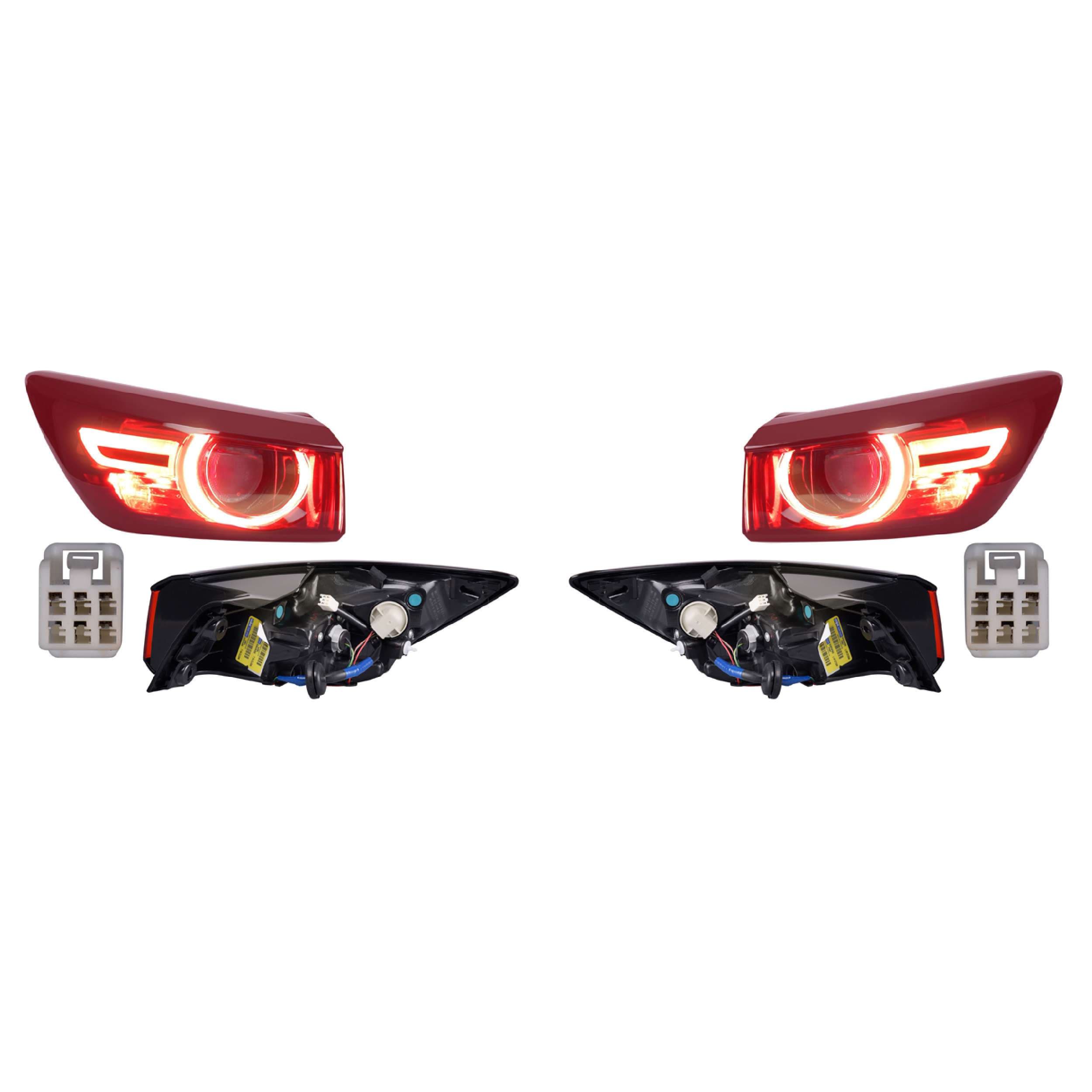 Par Calaveras Exteriores Leds Mazda Cx3 G.Touring 2019-2024 Depo