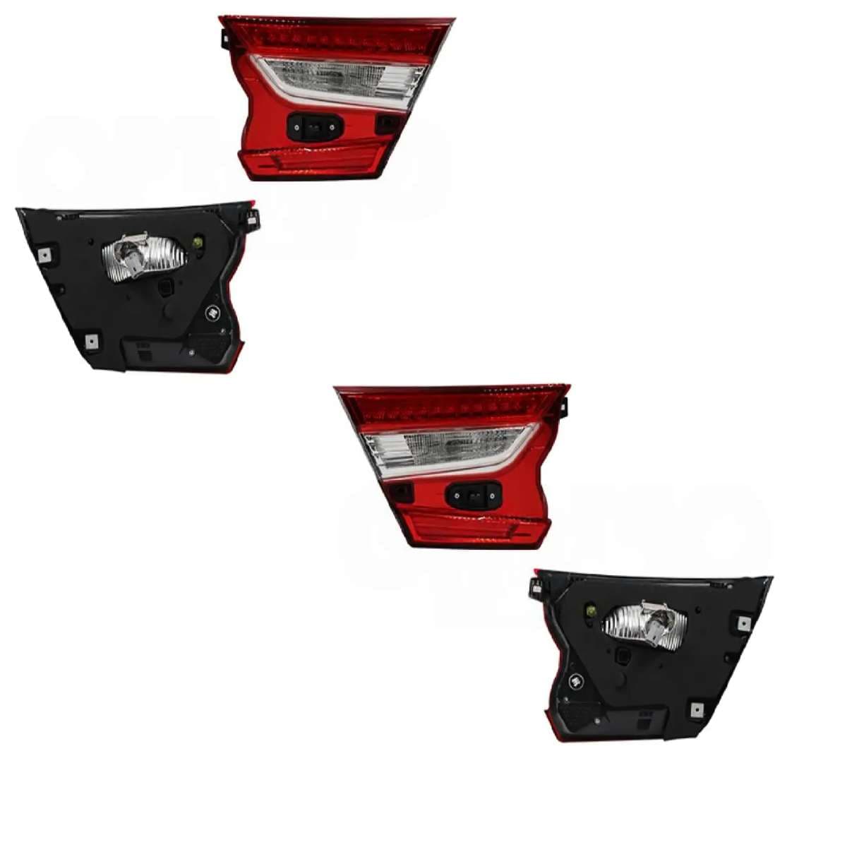 Par Calaveras Interior Honda Accord 4  Puertas Sport 2018-2022 Sin Arnés Con Soquet Rojo/Blanco