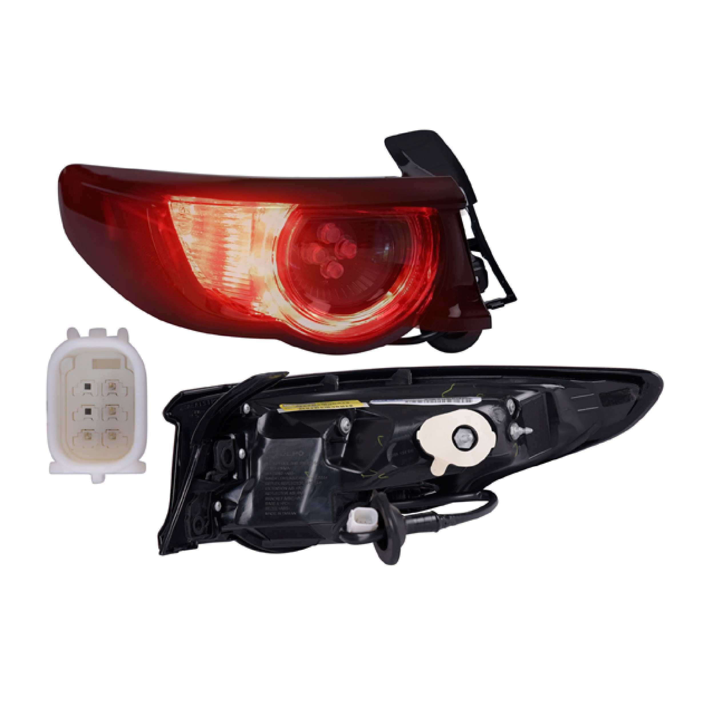 Calavera Exterior Led Mazda 3 H-Back 2019-2024 Depo Izquierda
