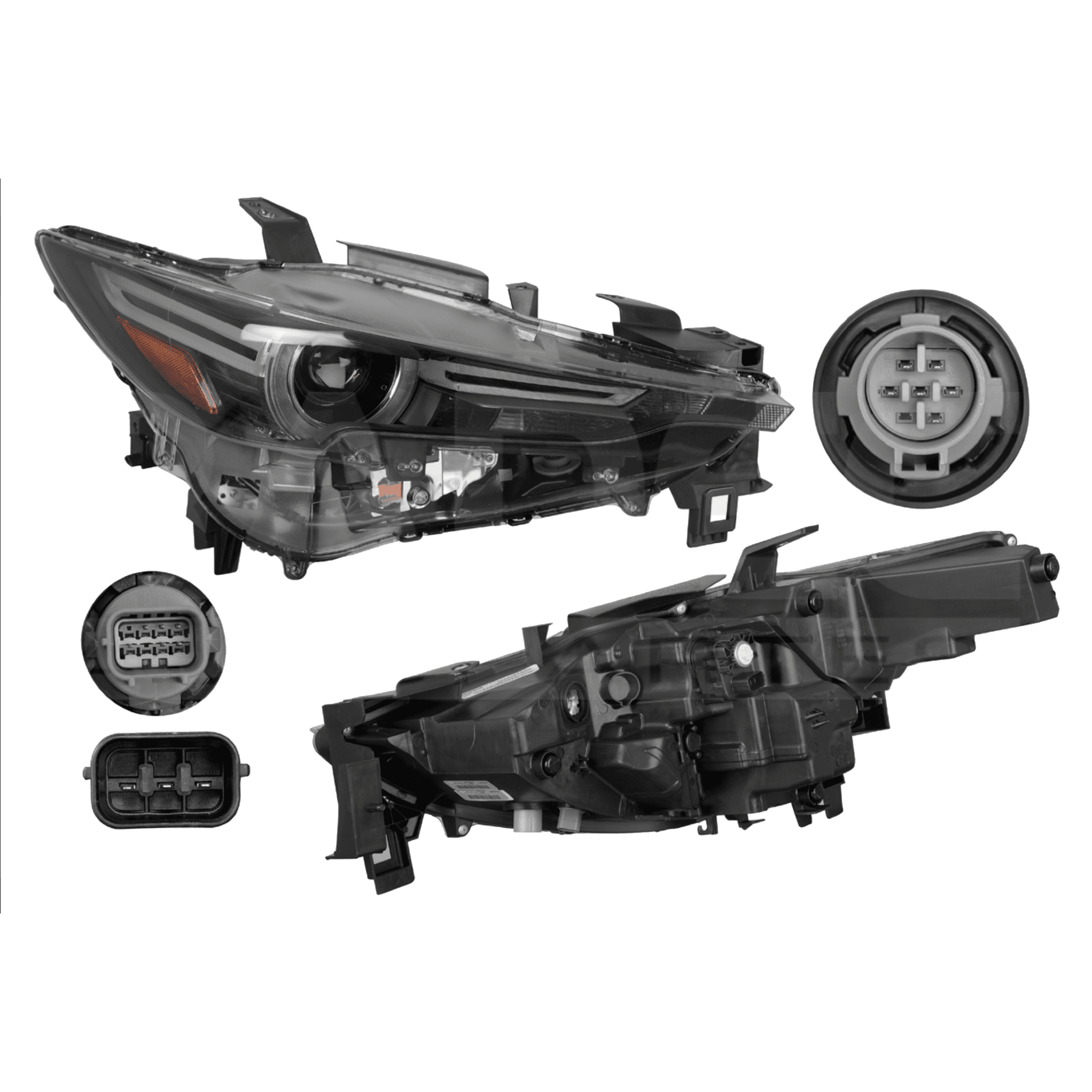 Faro Derecho Mazda Cx-5 S Grand Touring 2018-2021 Con Funcion De Luz Adaptativa Depo