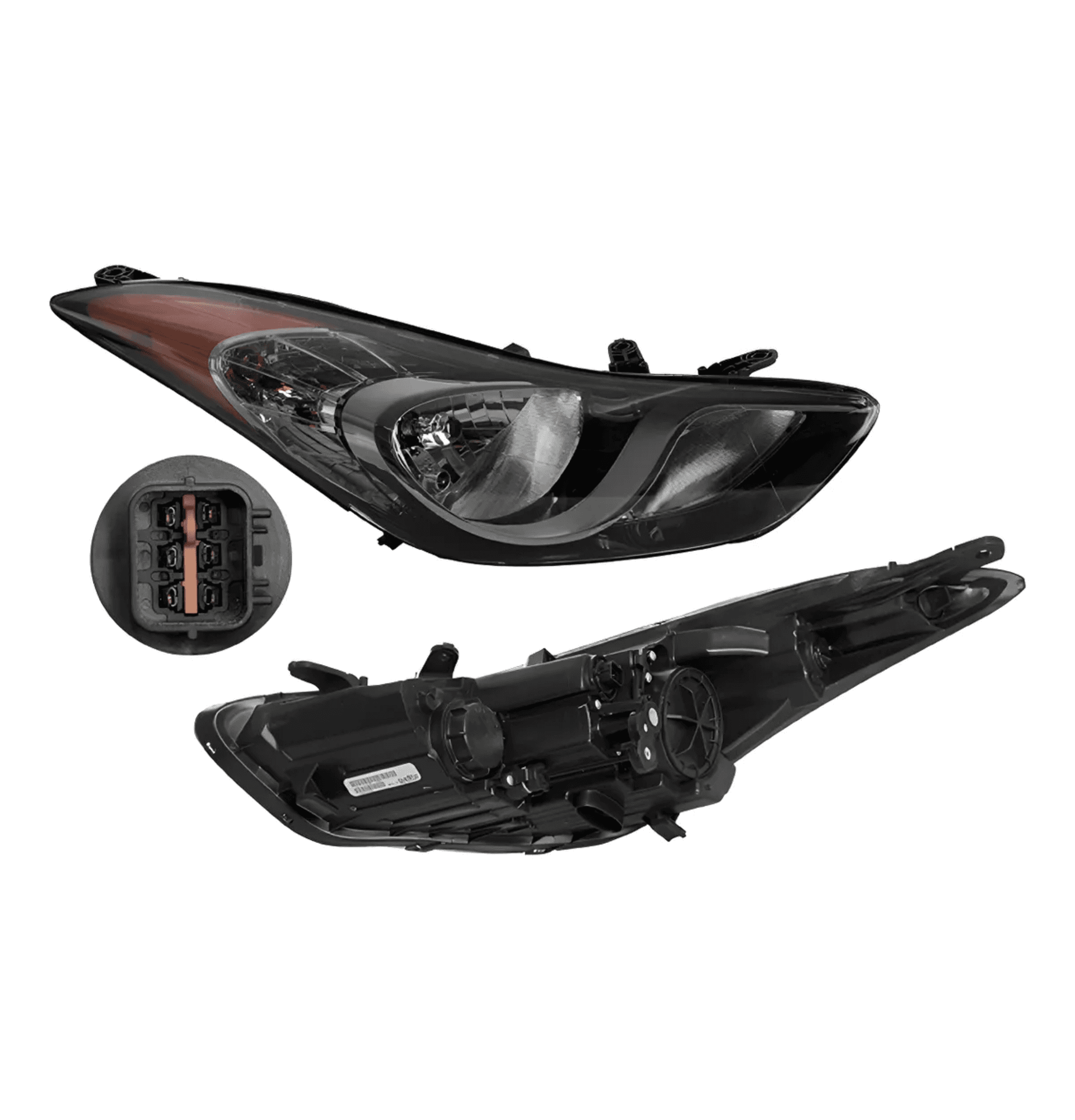Faro Derecho Hyundai Elantra 2011-2013 Con Foco Depo