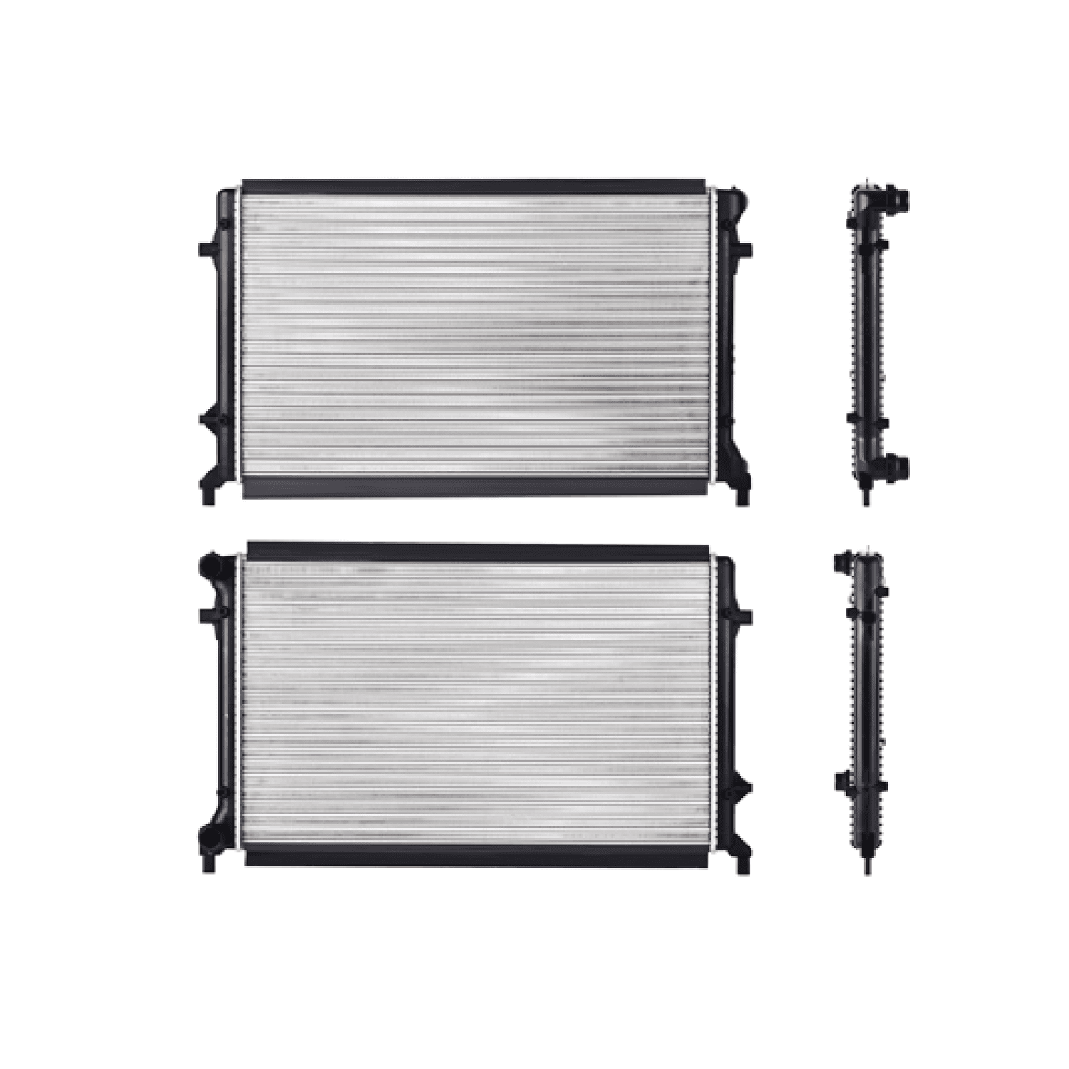 Radiador Audi A3 2003-2008 / Tt 2007-2008 / Seat Altea 2006-2011 / Leon 2008-2010 / Volkswagen Bora 2006-2010 / Golf 2010-2014 / Golf Gti 2008 / Gti 2008 / Jetta 2005-2010 Standard