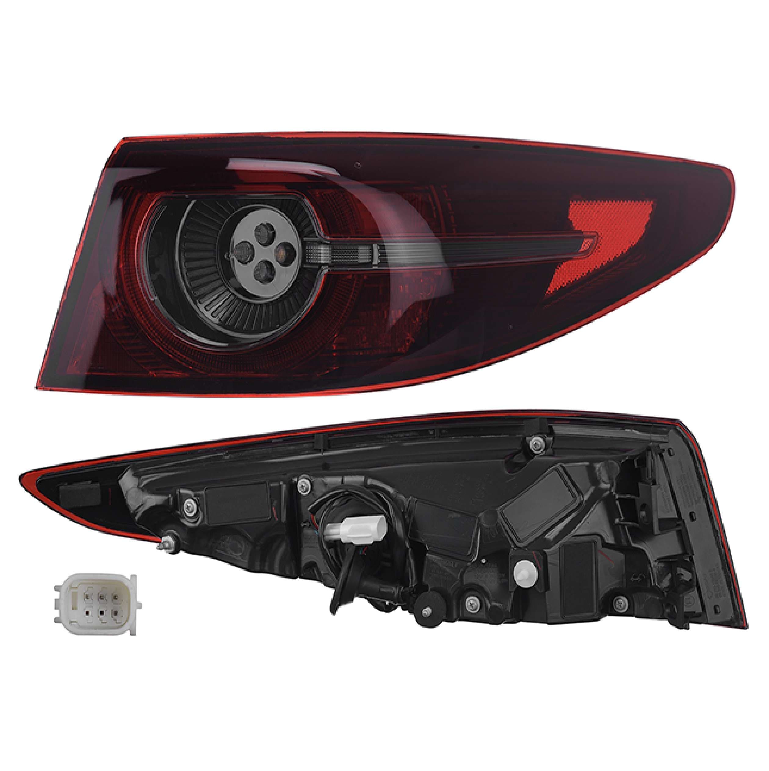 Calavera Exterior Led Mazda 3 4P I Sport 2019-2021 Depo Derecha