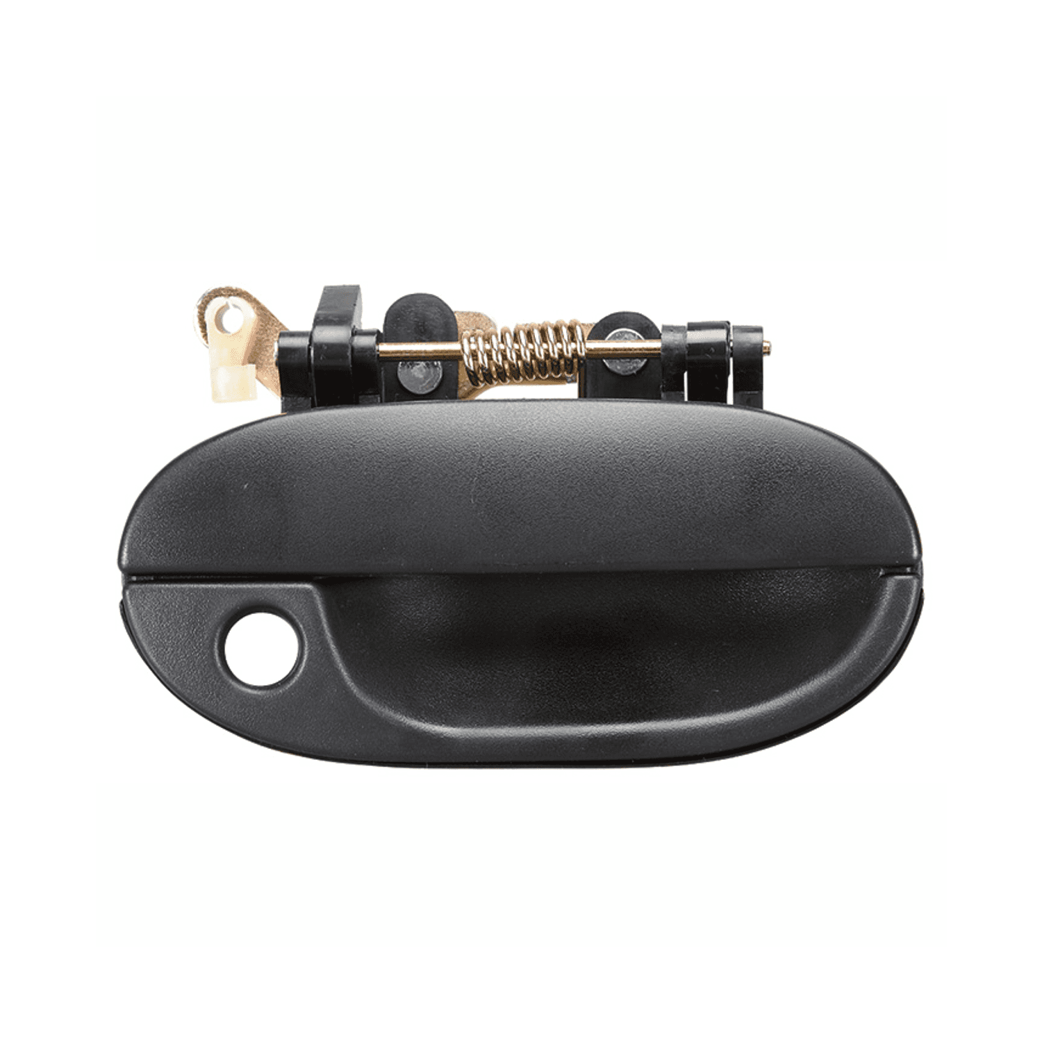 Manija Exterior Hyundai Accent 1995-1997 Con Hoyo Para Llave Corrugada Negra Plastico Derecha Delantera Hushan