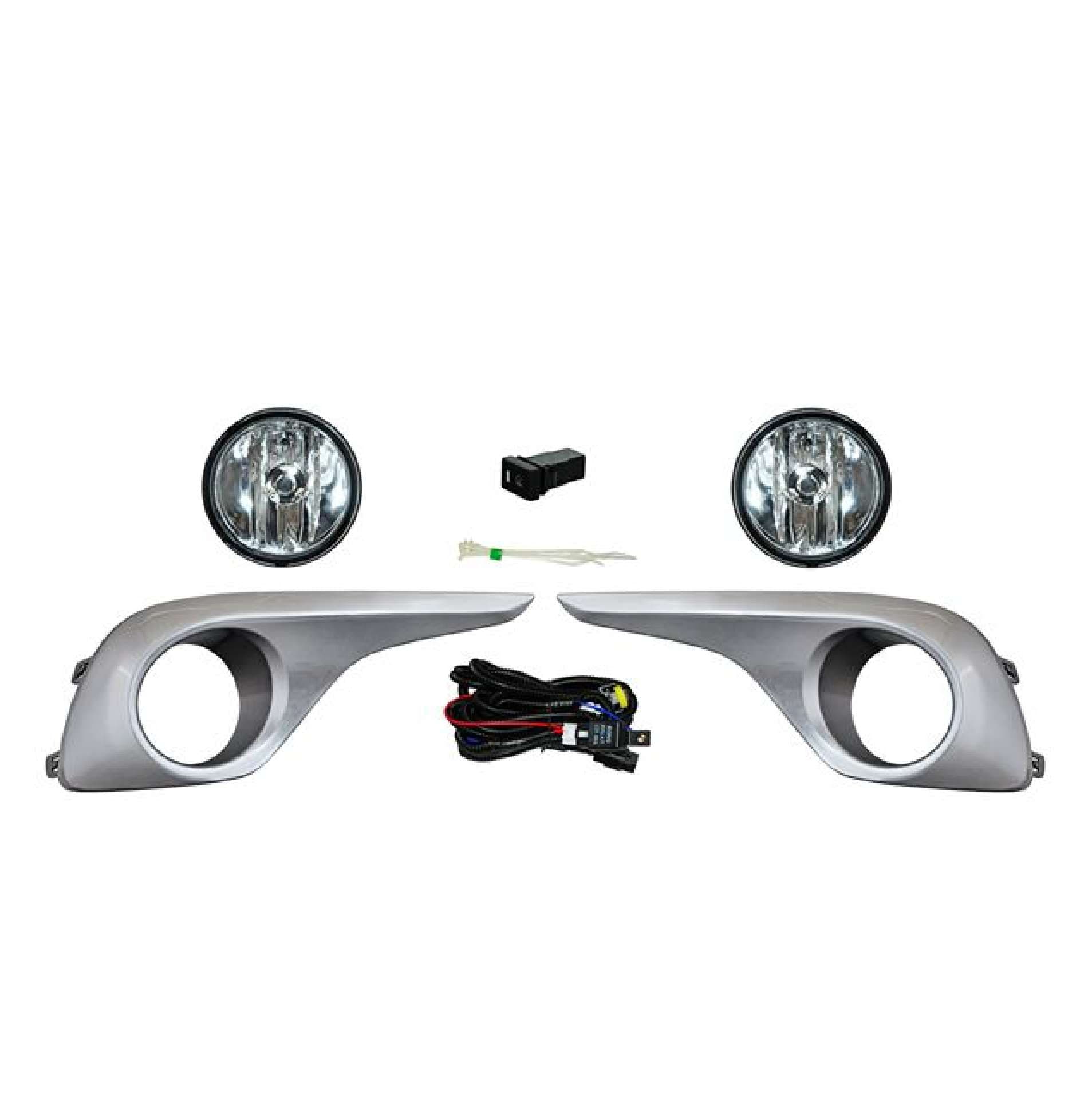 Faro Niebla Toyota Highlander 2011-2013 Con Parrilla Plata Juego