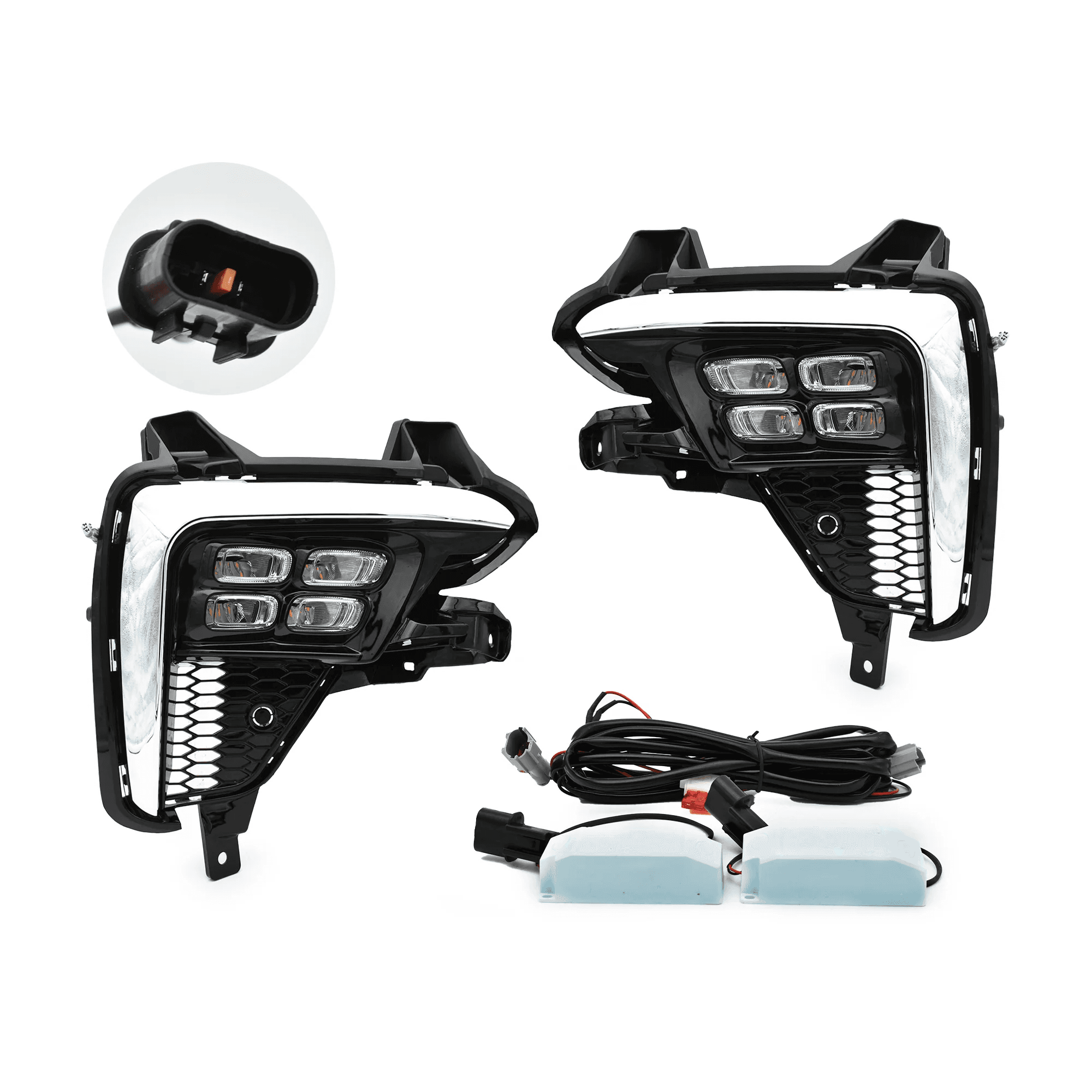 Kit faros niebla LED Kia Forte 2019-2021 con direccional