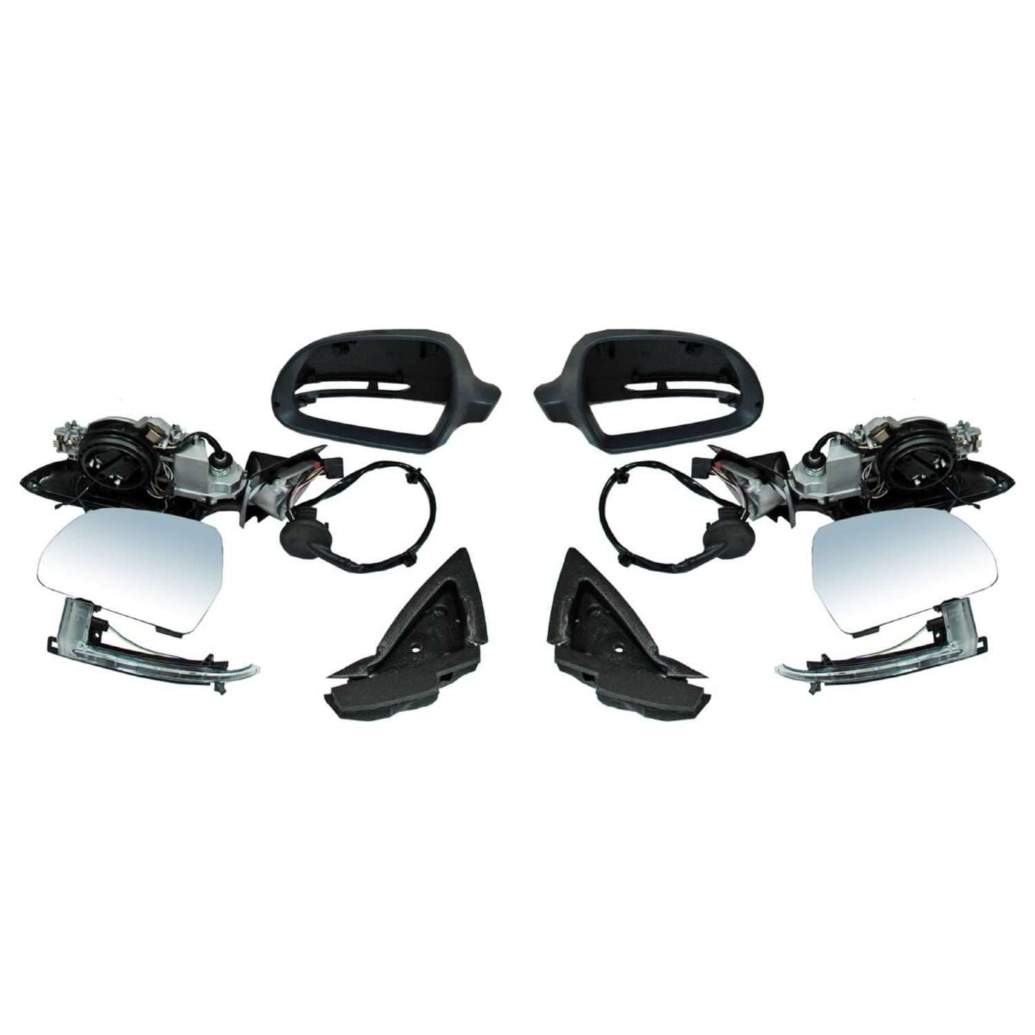 Par Espejos Audi A3 Tdi/ Sportback/ S/ Base 2009-2013 5Puertas Electrico Autoabatible Con Desempañante Con Direccional Para Pintar