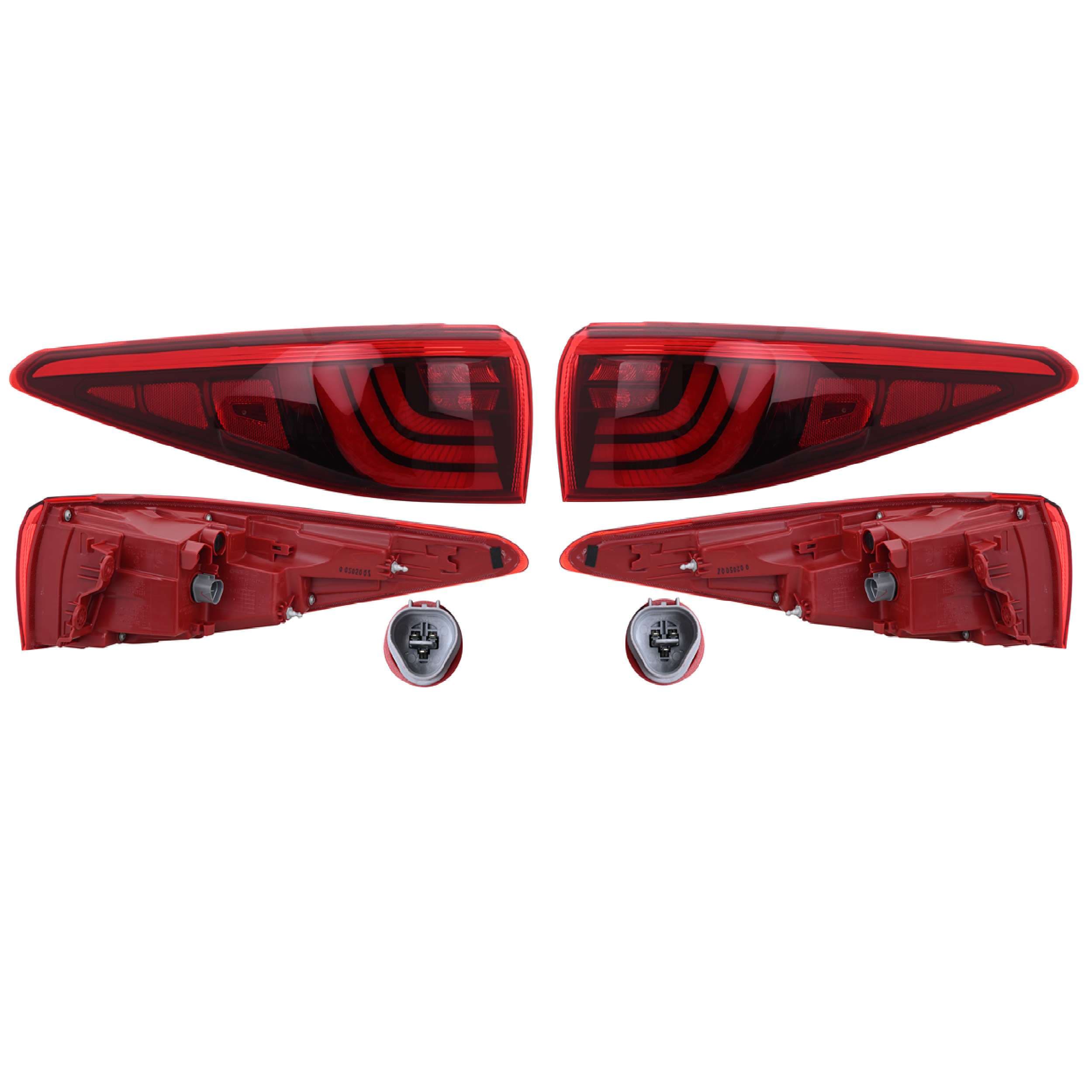 Par Calaveras Exteriores Leds Para Kia Sportage 2016-2018 Depo
