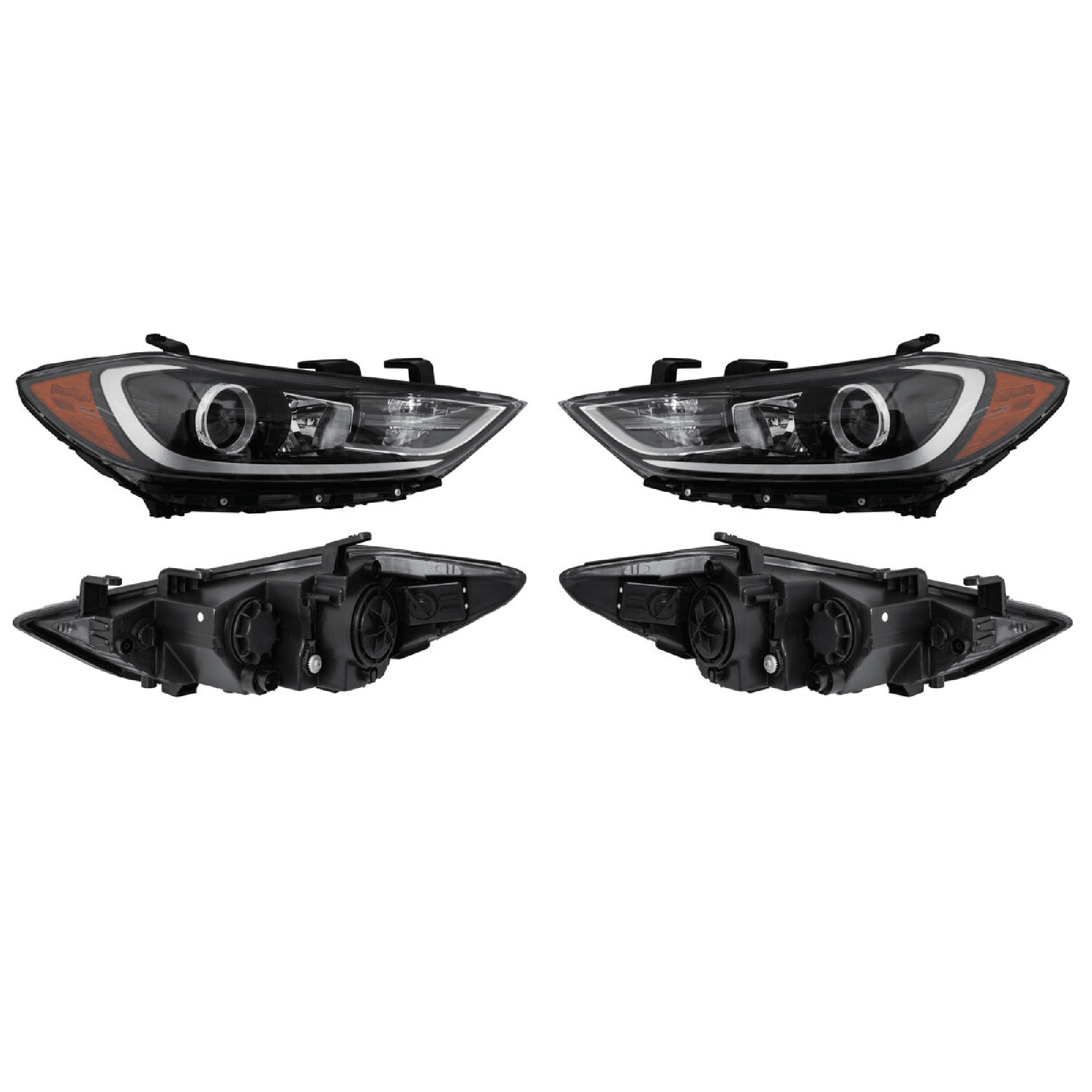 Par Faros P/Hyundai Elantra 2017-2018 Para Xenon