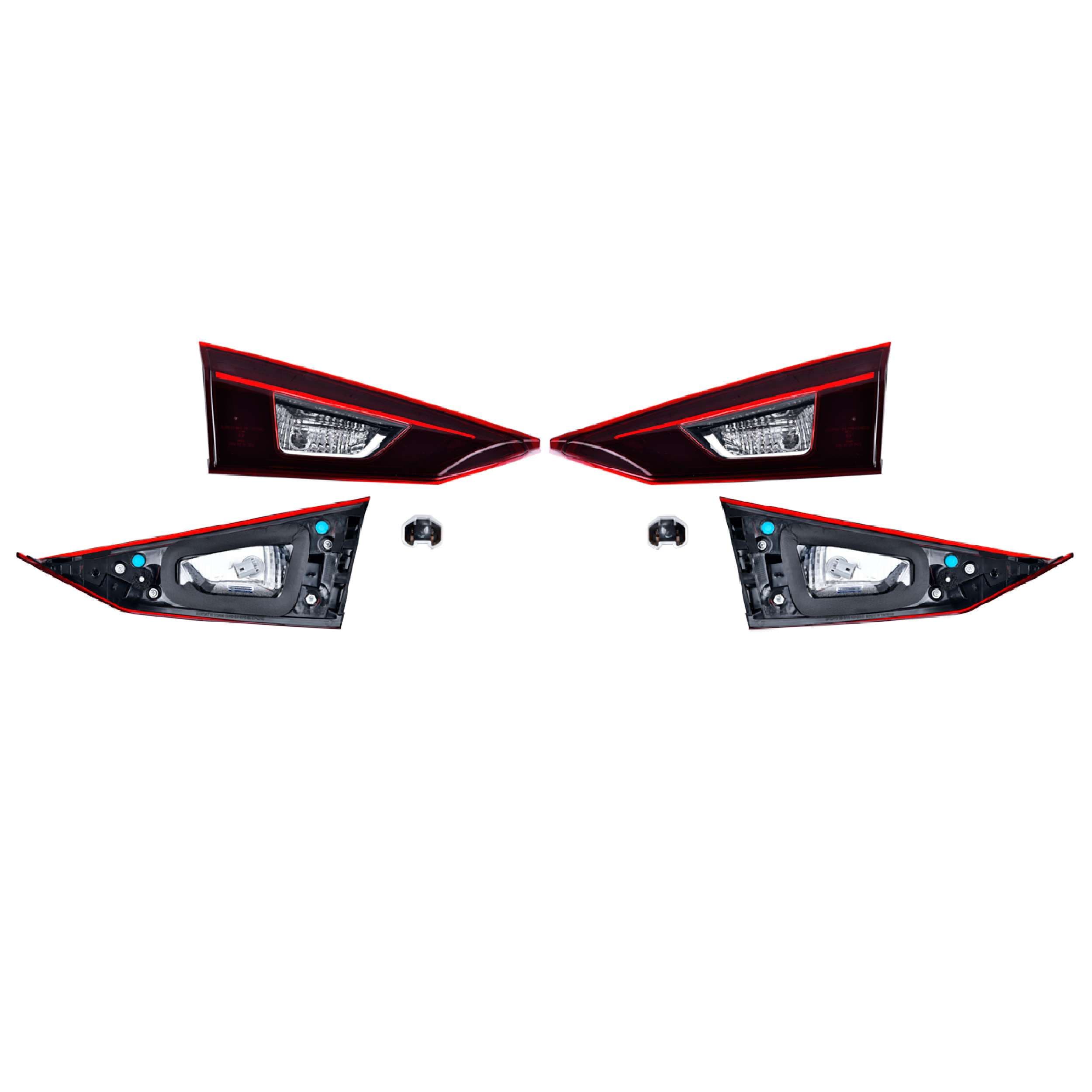 Par Calaveras Interiores Mazda 3 Sedan 2014-2018 Depo