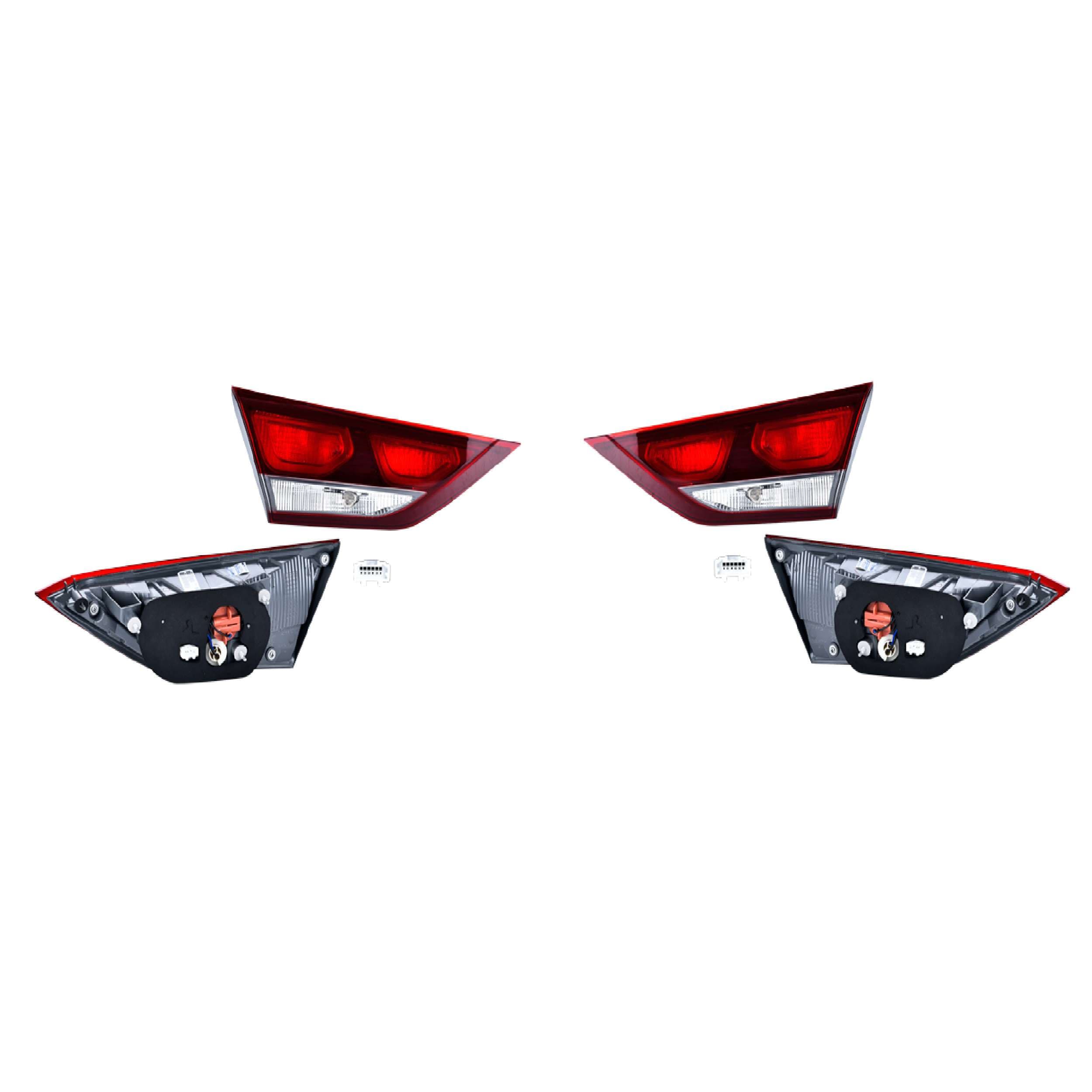 Par Calaveras Interiores Para Hyundai Elantra 2017-2018 Depo