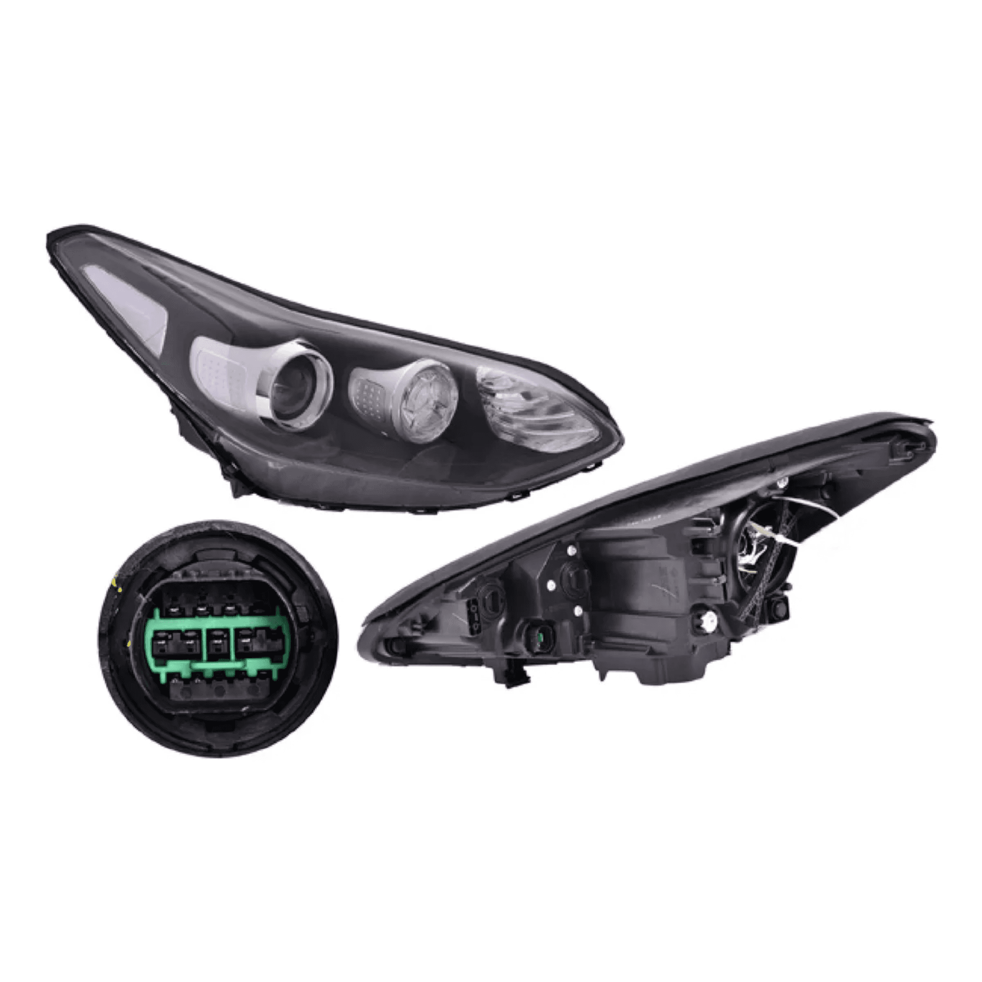 Faro Derecho Kia Sportage Lx 2016-2022 Electrico Sin Motor Para Foco Halogeno Depo