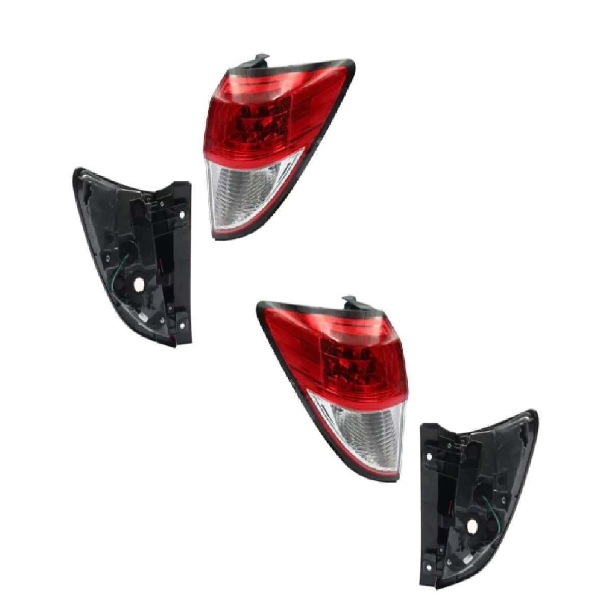 Par Calaveras Exterior Honda Hr-v 2019-2022 Con Led Sin Arnés Rojo/Blanco