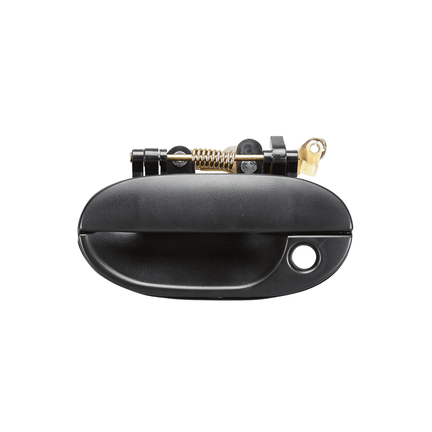 Manija Exterior Hyundai Accent 1998-1999 Con Hoyo Para Llave Corrugada Negra Plastico Izquierdo Delantera Hushan