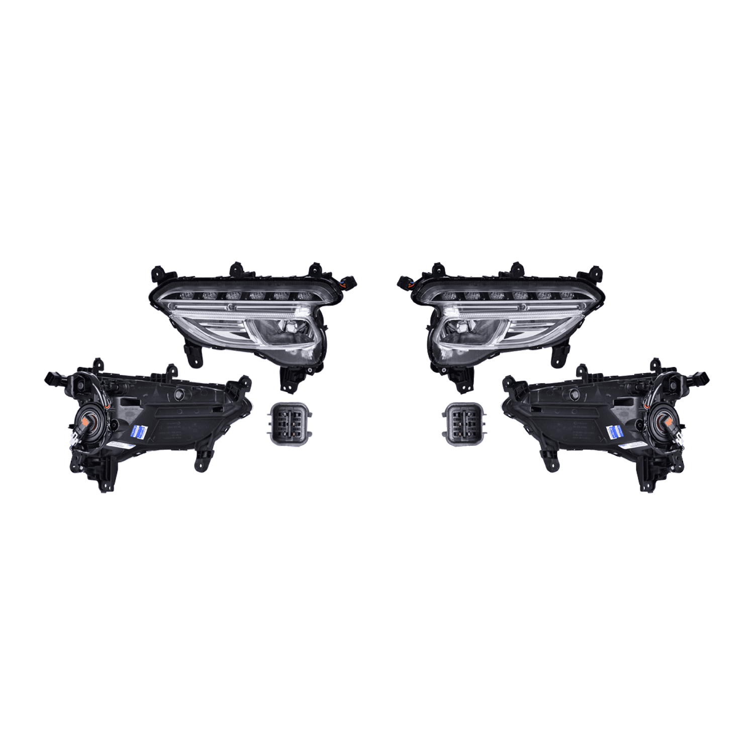 Par Faros Niebla Con Luz De Dia P/Hyundai Santa Fe Sport 2017-2018 Depo