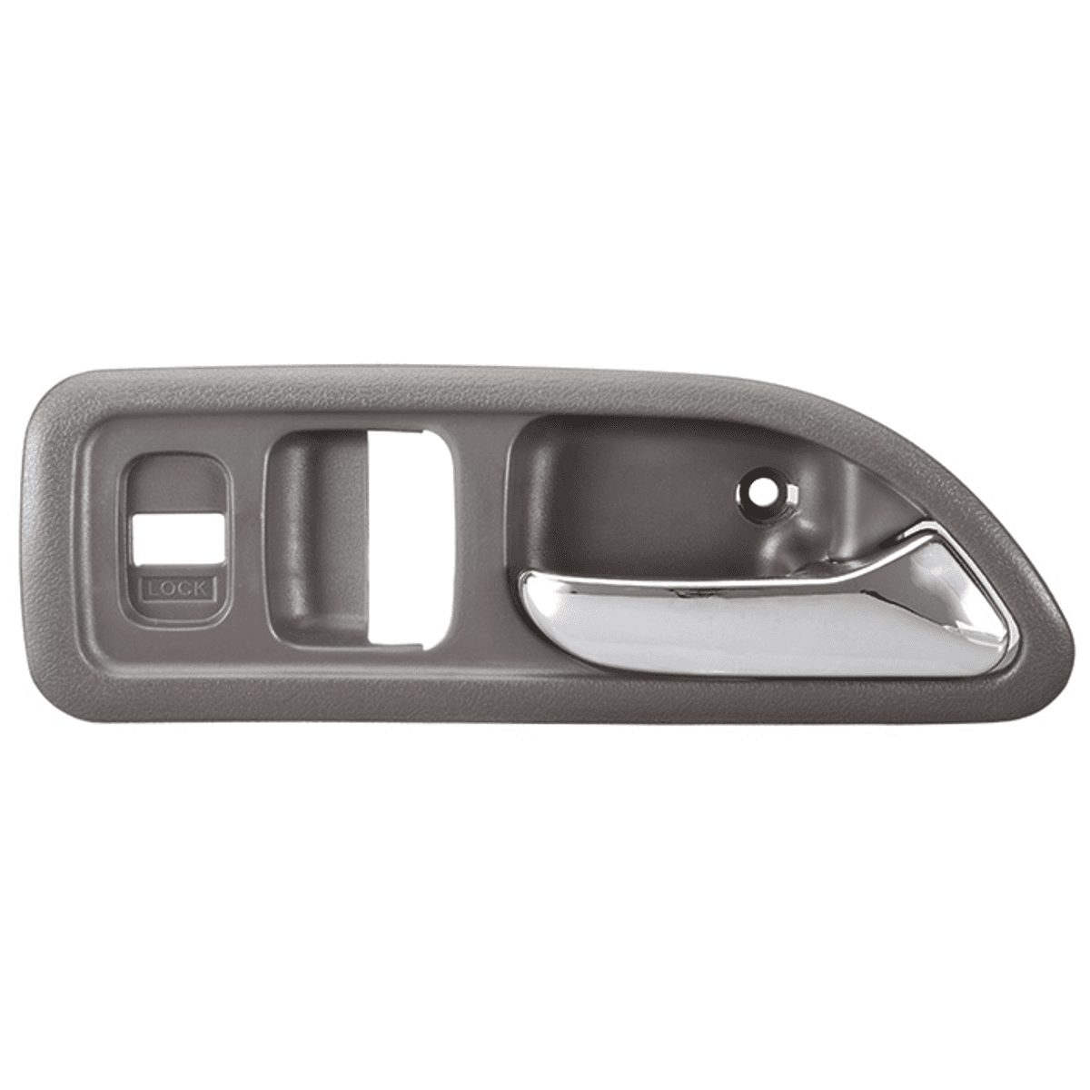 Manija Interior Honda Accord 2P Coupe 1994-1997 Con Hoyo Para Seguro Electrico Gris/Cromo Plastico Derecha Delantera Hushan