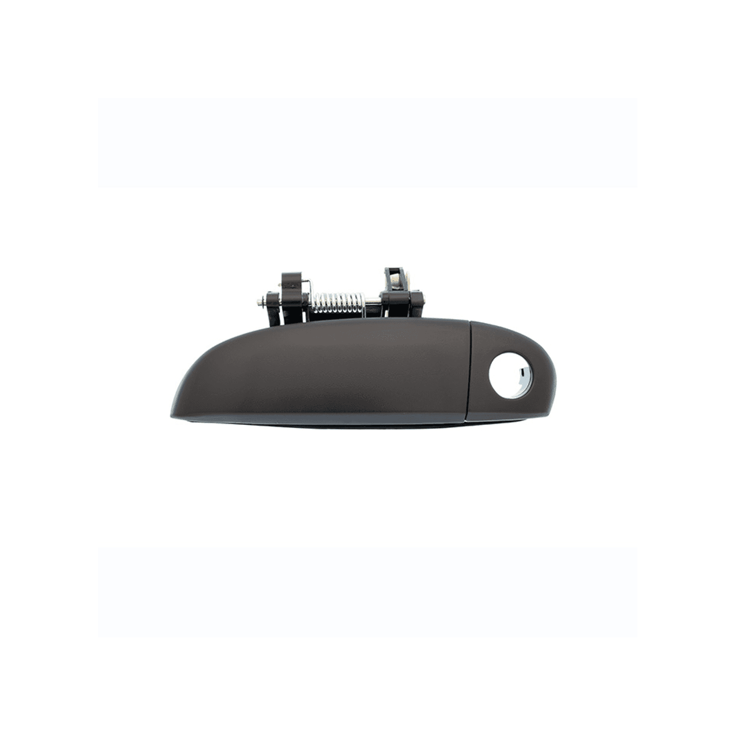 Manija Exterior Hyundai I10 2012-2014 Con Hoyo Para Llave Corrugada Negra Plastico Izquierdo Delantera Hushan