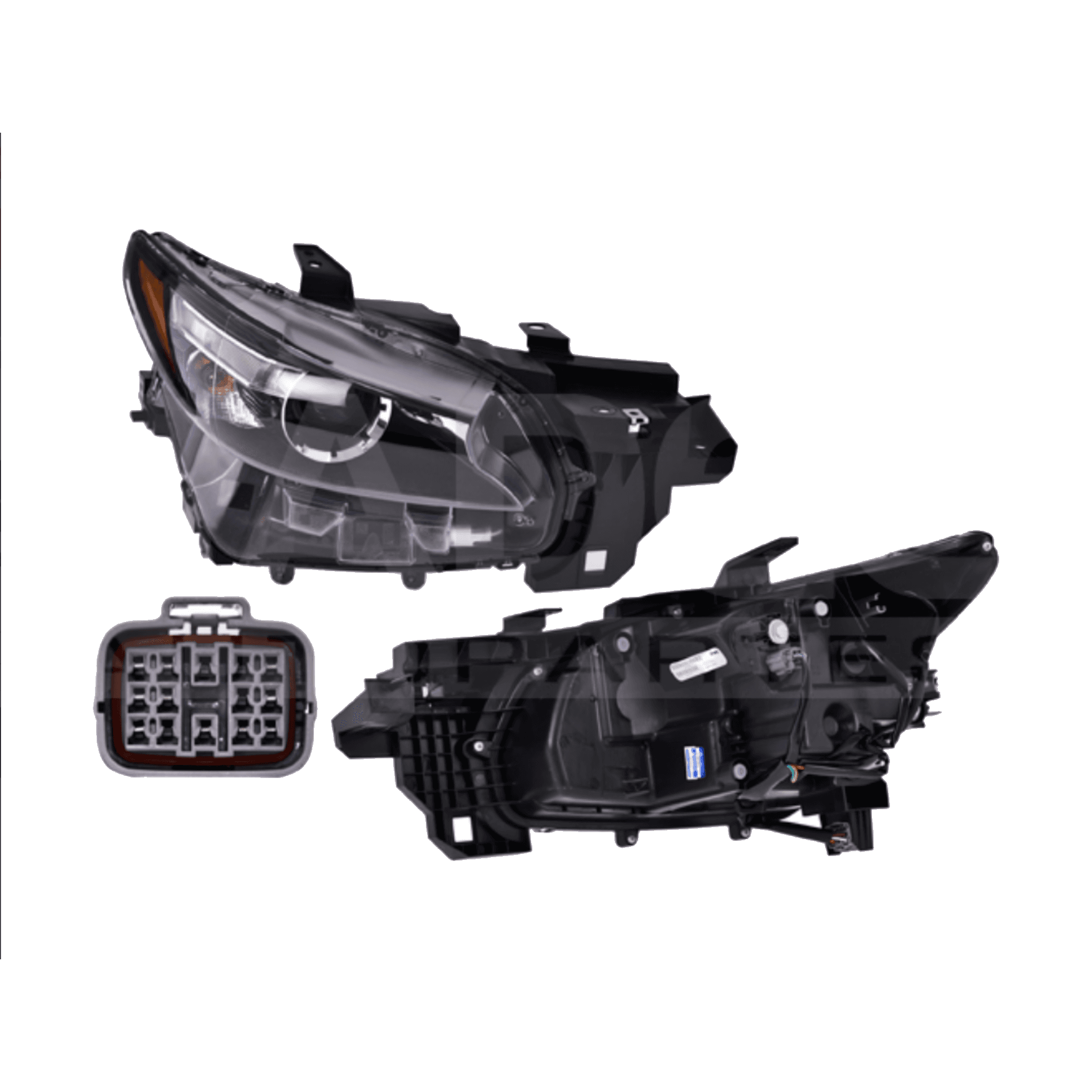 Faro Derecho Mazda Cx-9 2016-2020 Electrico Con Motor Tyc