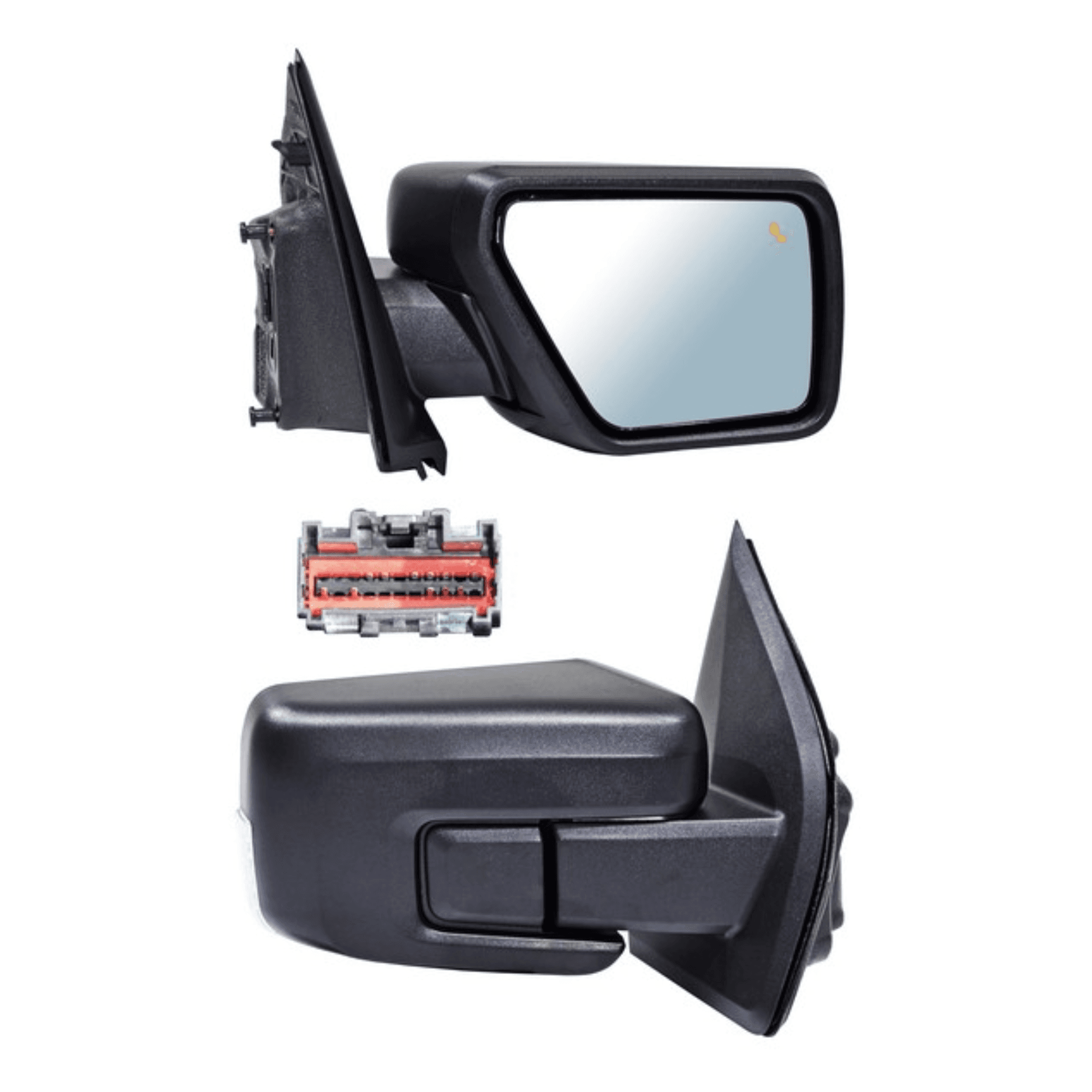 Espejo Ford F-150 2021-2024 Electrico Poroso Con Direccional Con Desempañante Con Luz Inferior Con Sensor Punto Ciego Con Sensor Temperatura 11 Pines Derecho