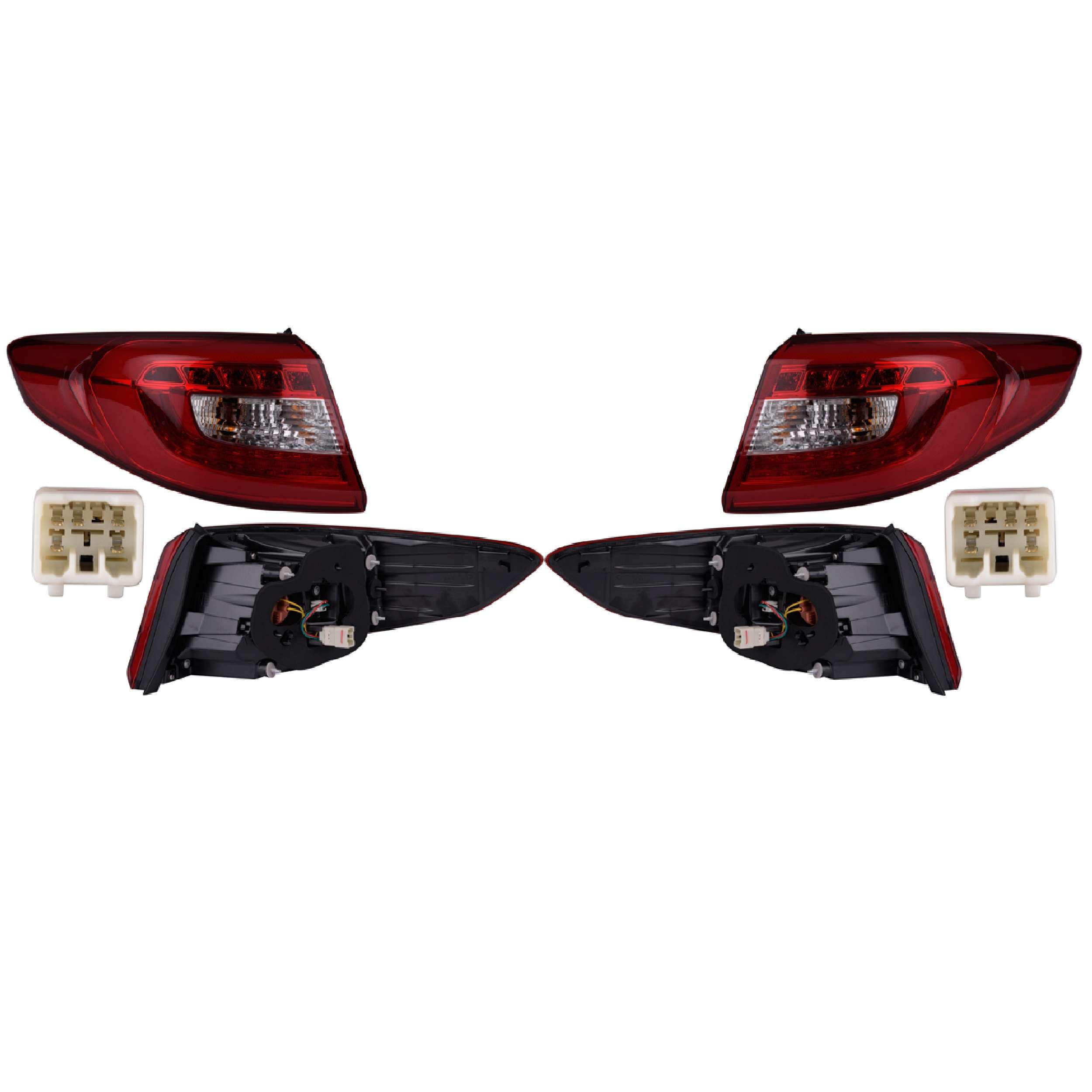 Par Calaveras Exteriores Leds Para Hyundai Sonata 2015-2017 Depo