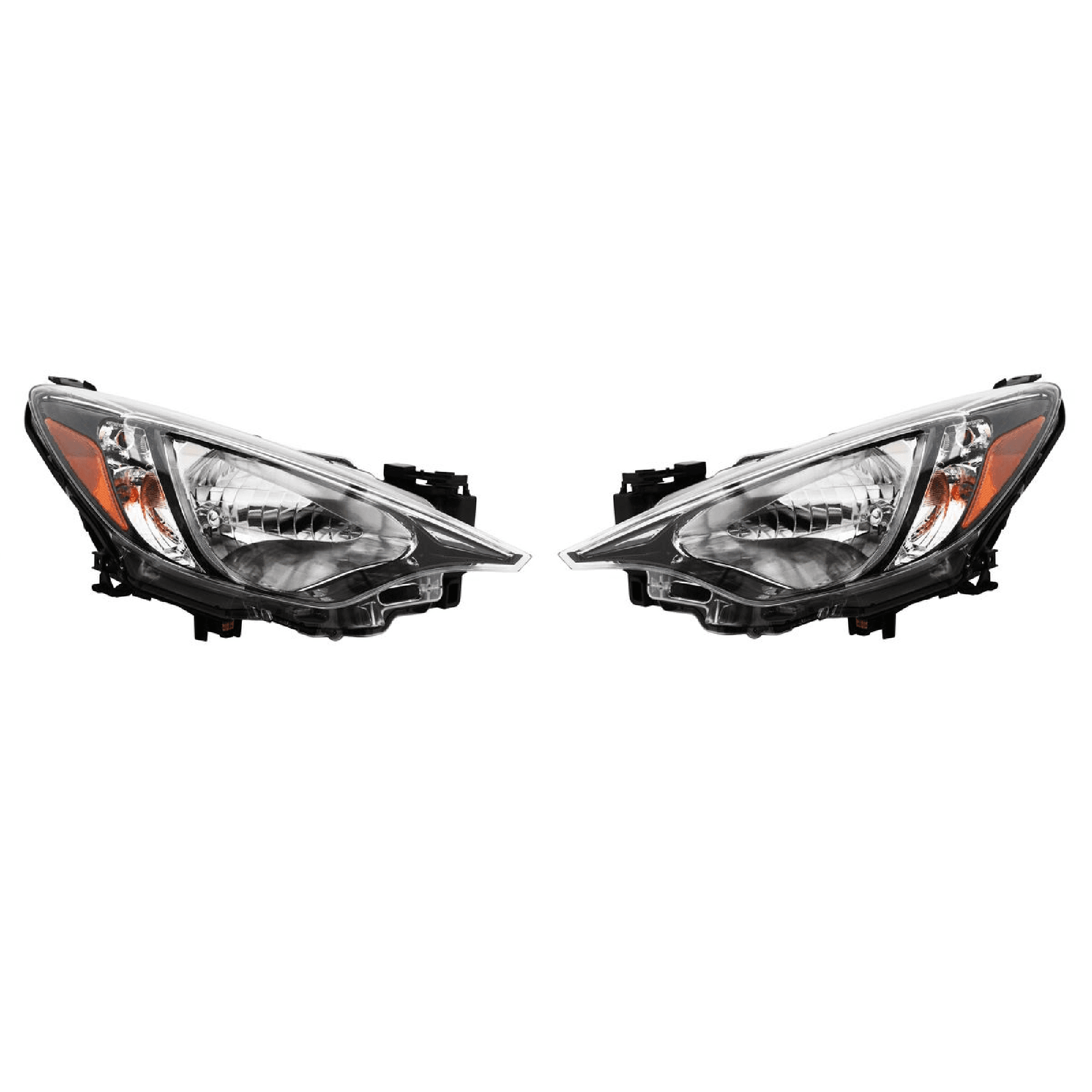 Par Faros Toyota Yaris R 2016-2019 Fondo Cromado