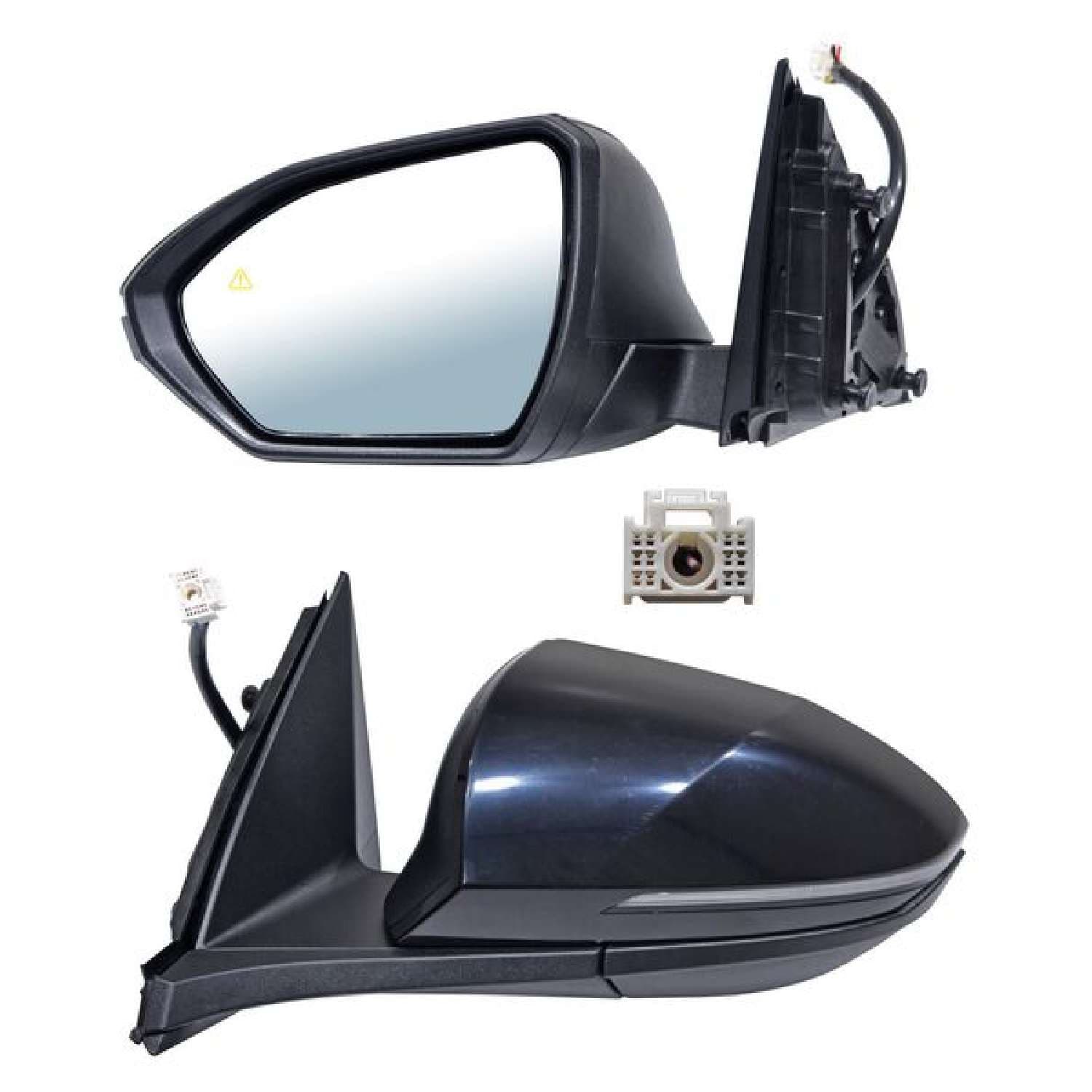Par Espejos P/Hyundai Tucson 2022-2023 Electrico Para Pintar Con Direccional Con Sensor Punto Ciego Con Desempañante 8 Pines