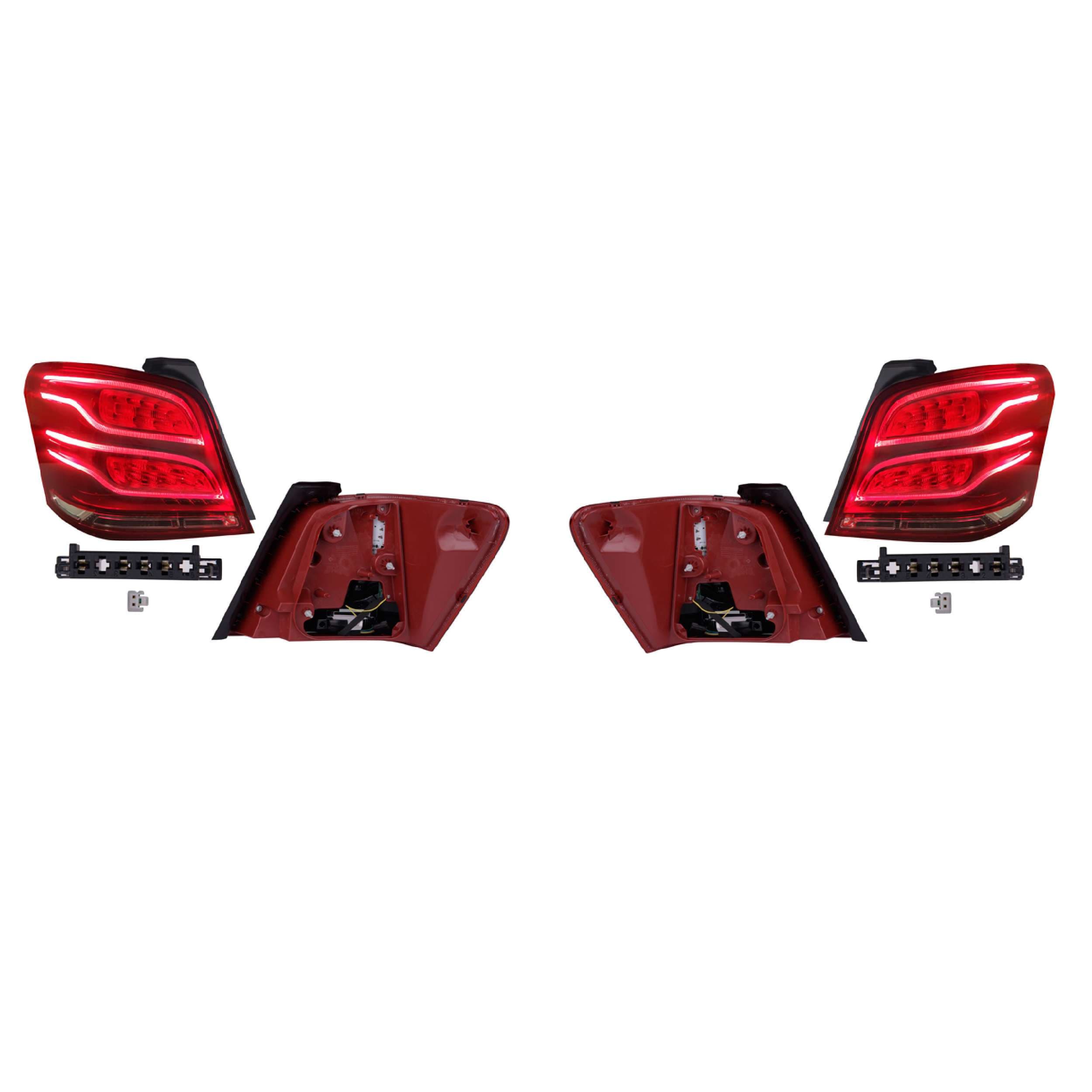 Par Calaveras Leds Mercedes Benz Glk 2013-2015 Depo