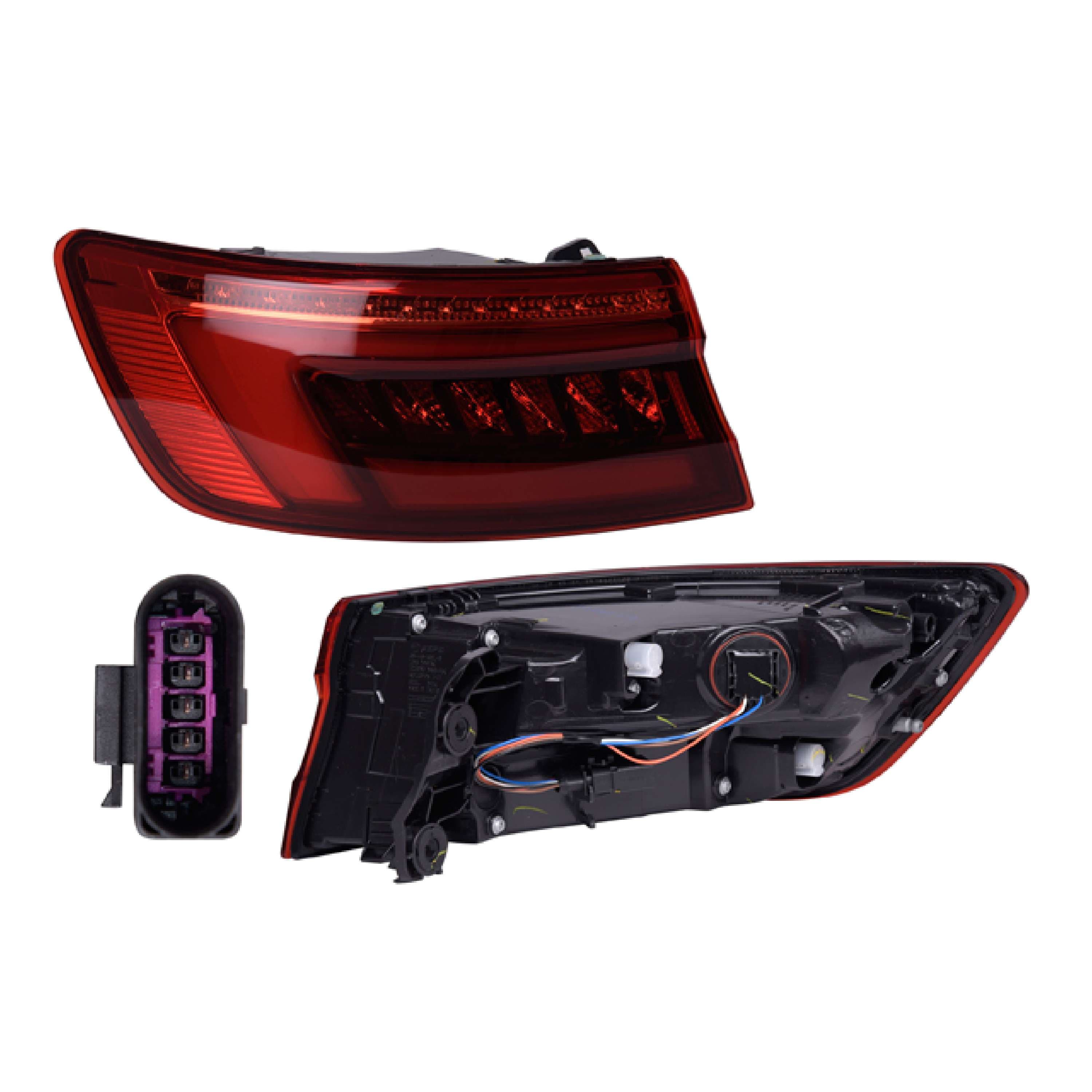Calavera Exterior Led Audi A4 Americano 2017-2018 Depo Izquierda