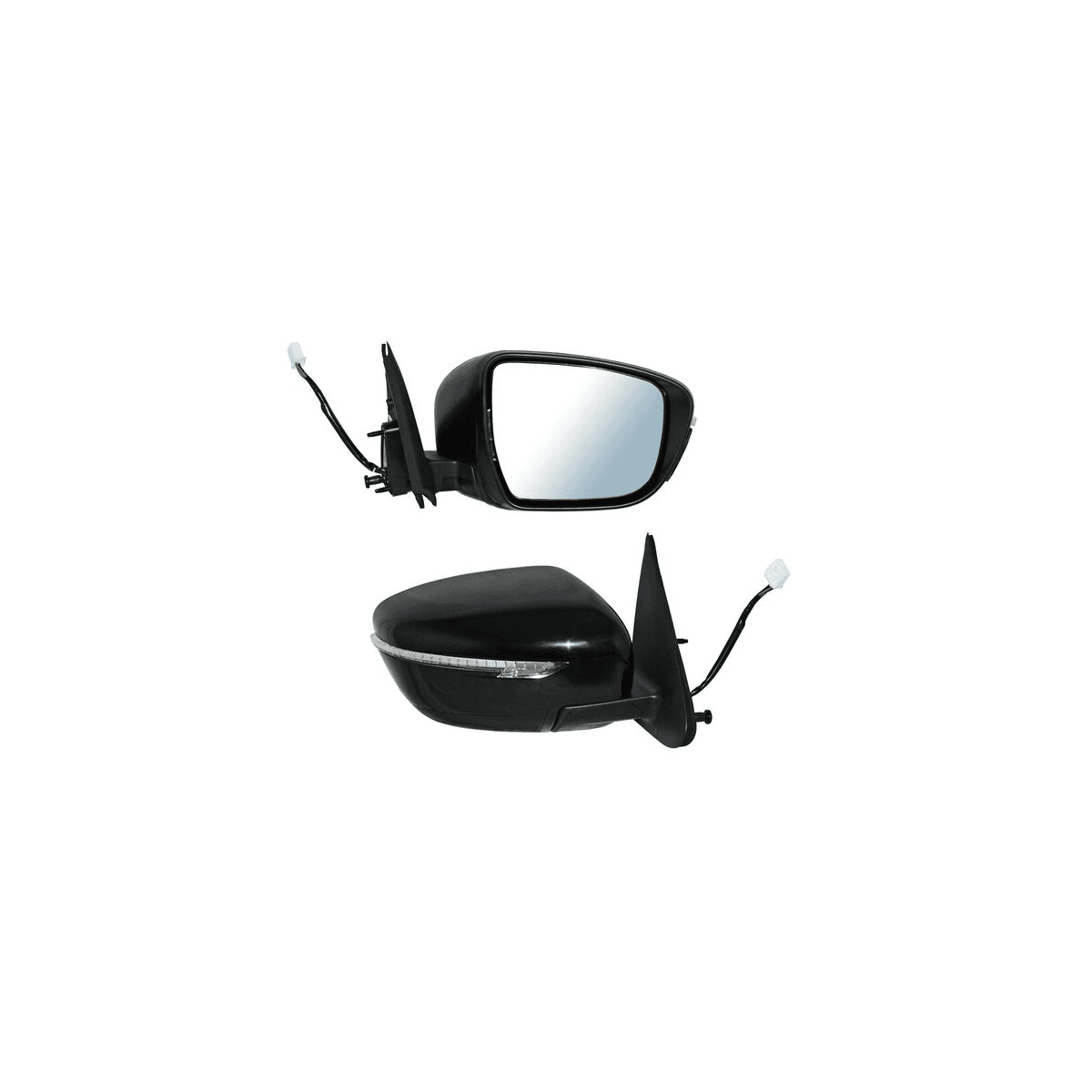 Espejo Nissan Juke S/ Sl/ Sv/ Nismo/ Nismo Rs/ Advance/ Exclusive 2015-2017 Electrico Con Desempañante Con Direccional Para Pintar Derecho