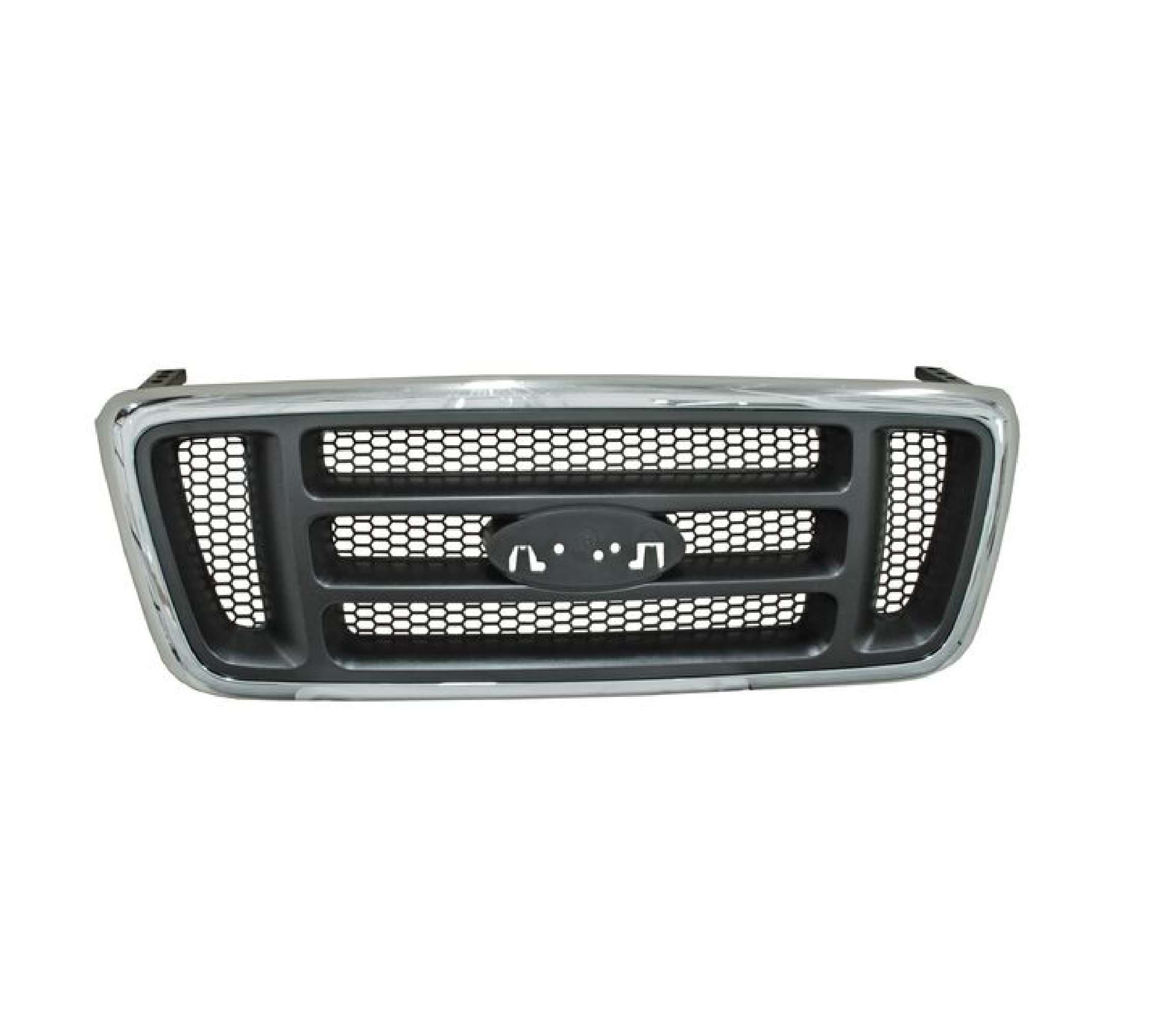 Parrilla Ford Lobo Xl 2004-2008 Cromada Panal Negro