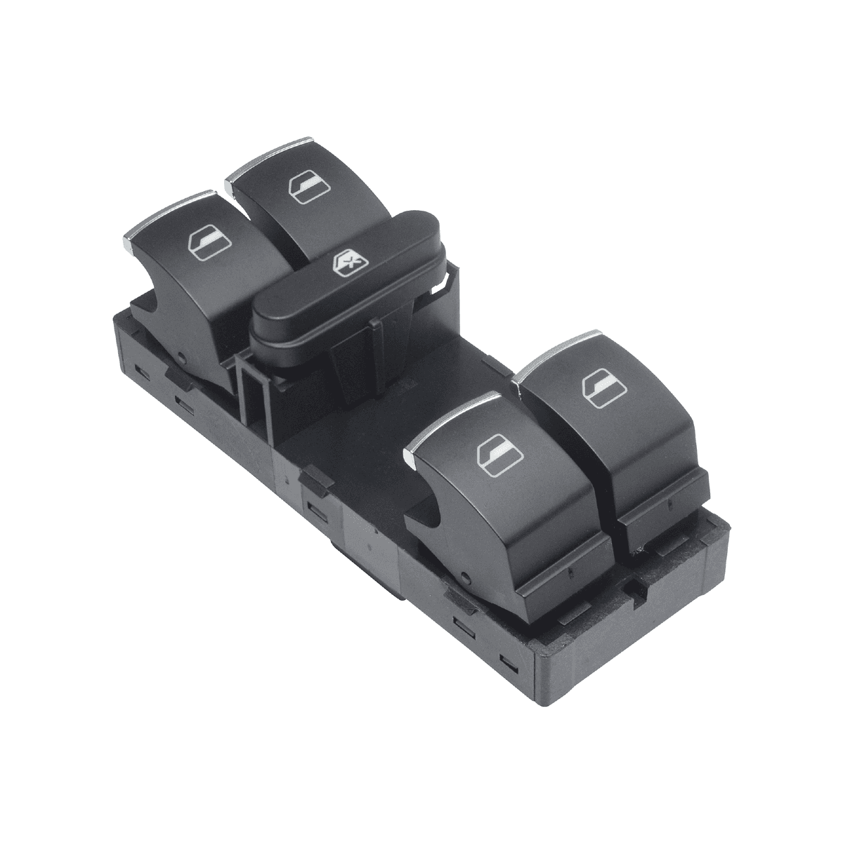 Control Electrico De Elevador Volkswagen Jetta Bicentenario 2011-2018 Rojo 5 Teclas Negro Filo Plata 12V Izquierdo Delantera Manijauto