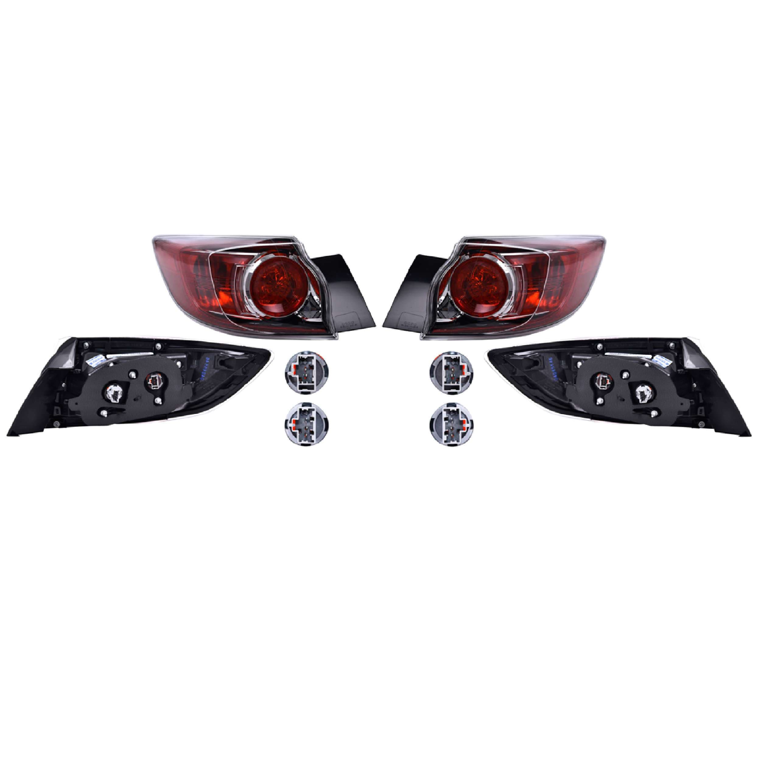 Par Calaveras Exteriores Mazda 3 H-Back 2011-2013 Depo