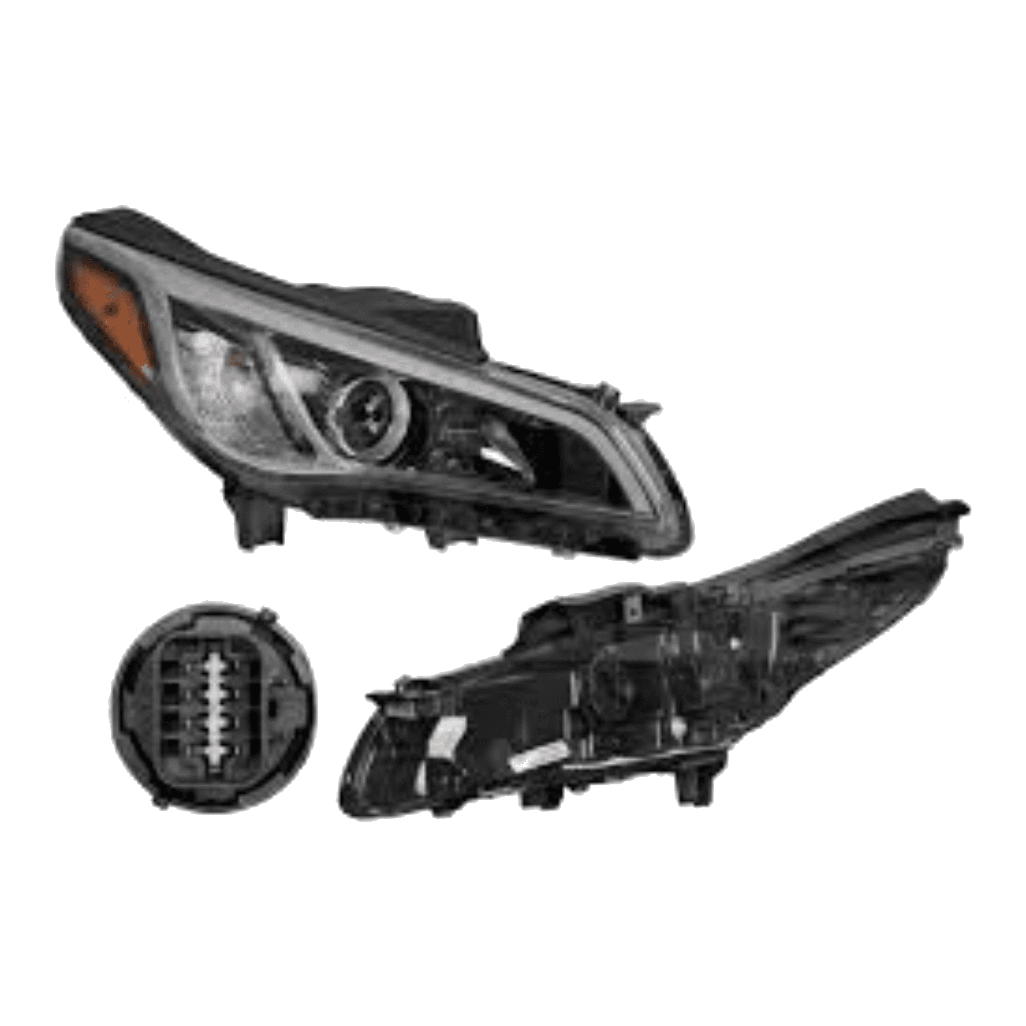 Faro Derecho Hyundai Sonata Sport/Limited 2015-2017 Para Foco Halogeno Con Foco Depo