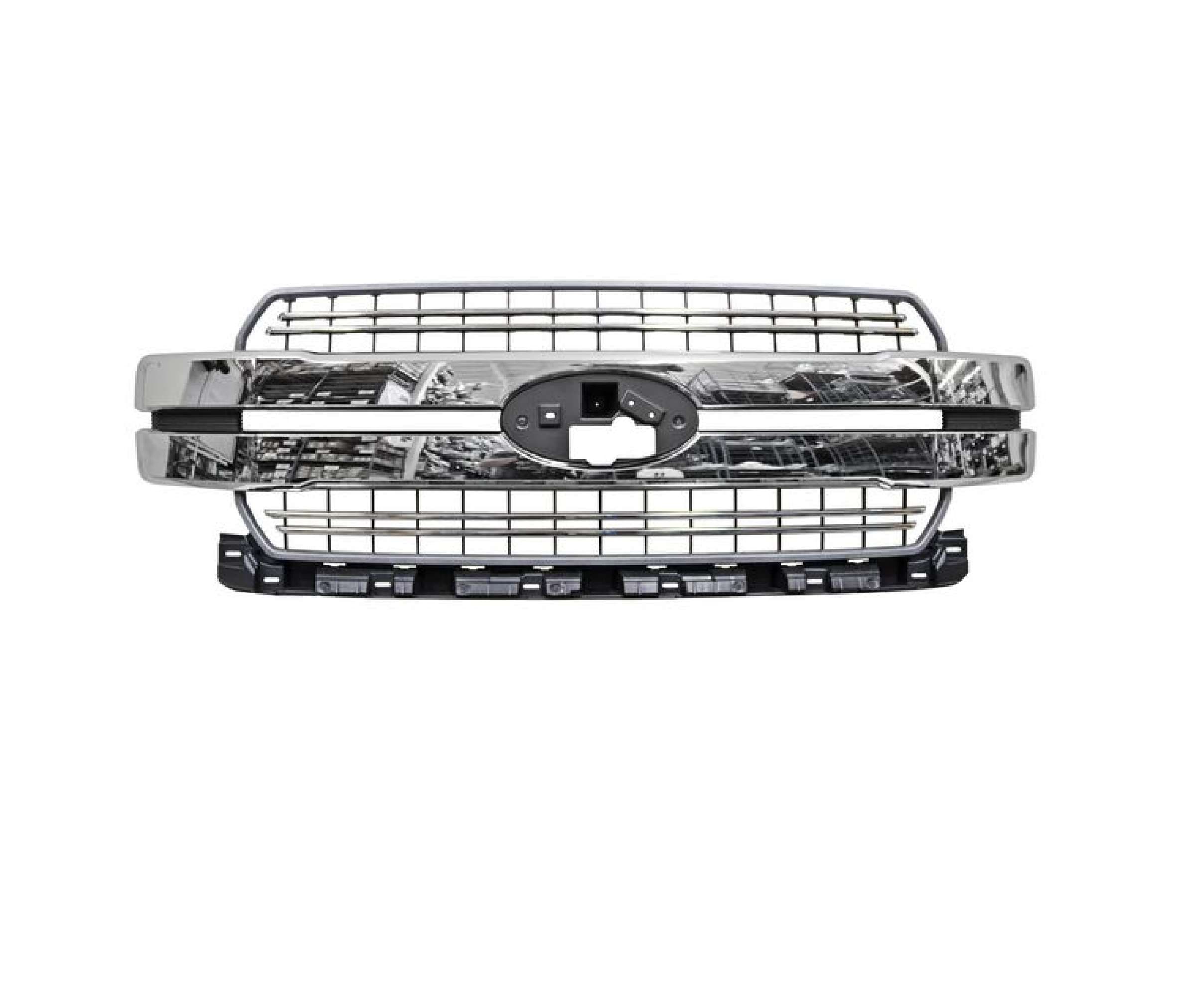 Parrilla Ford F-150/Lobo 2018-2020 Plata Con Moldura Cromada