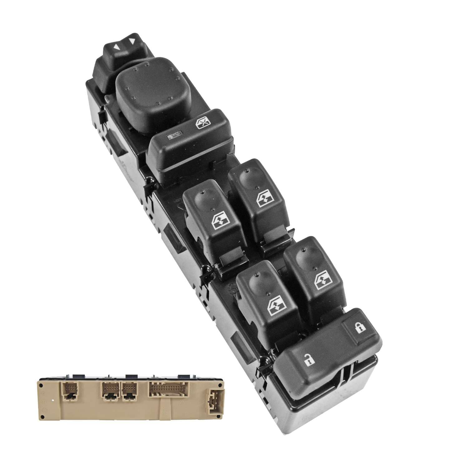 Control Electrico De Elevador Chevrolet Avalanche 2002-2006 62 Pines 7 Teclas Negro Sin Espejos Autoabatibles 12V Izquierdo Delantera Manijauto