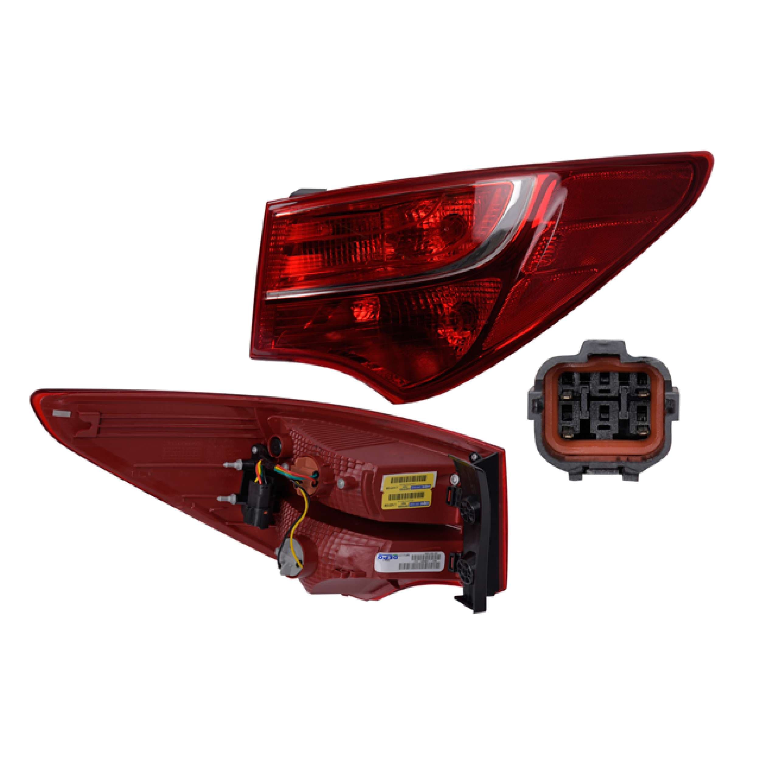 Calavera Exterior P/Hyundai Santa Fe Sport 2013-2016 Depo Derecha