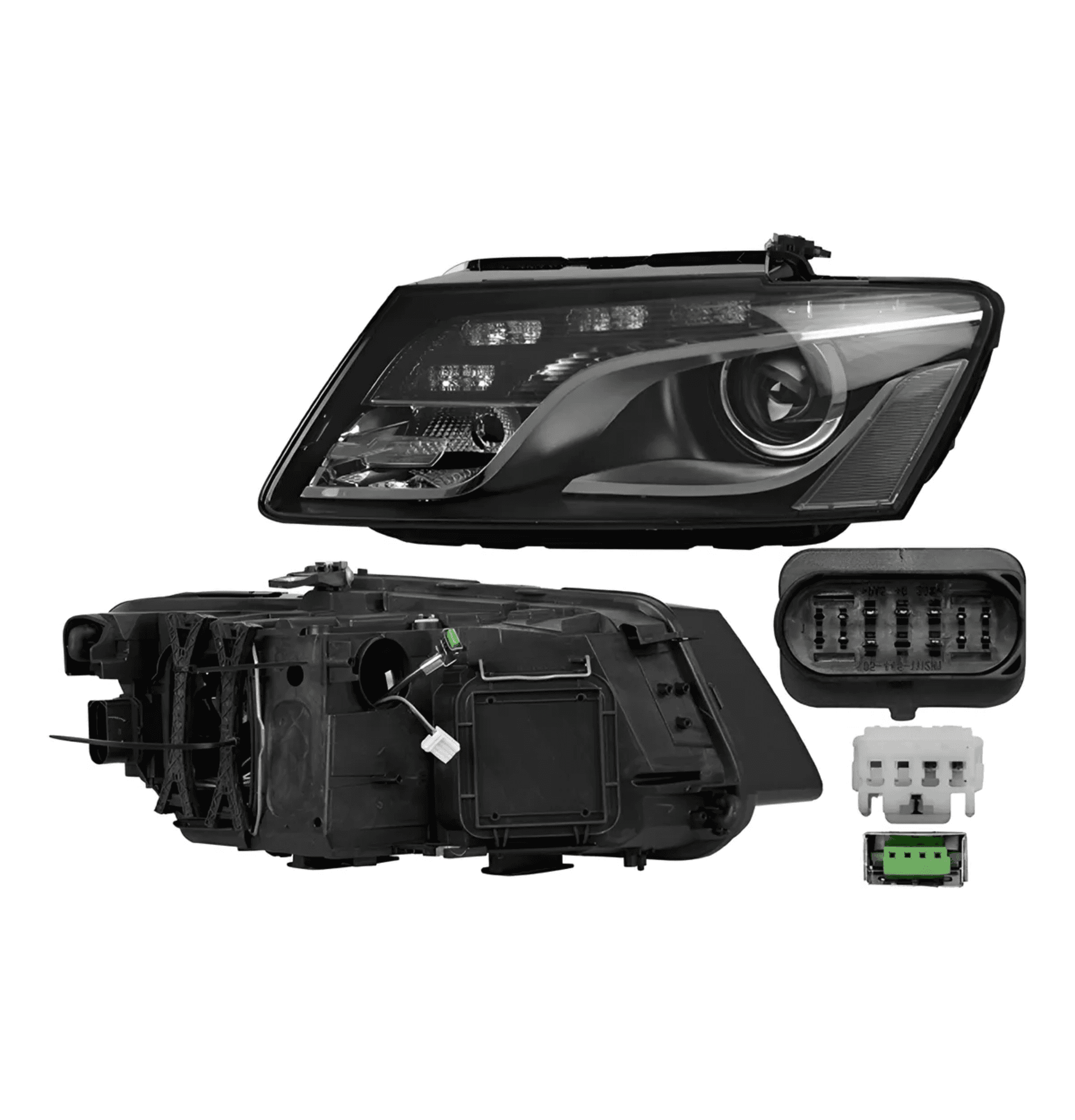 Faro Izquierdo Audi Q5 2009-2012 Para Foco Xenon Depo