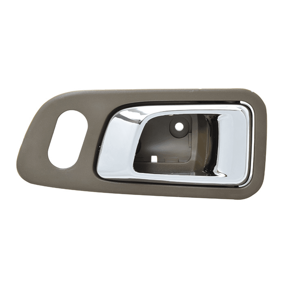 Manija Interior Honda Pilot 2003-2008 Con Hoyo Para Seguro Cafe/Cromado Plastico Derecha Delantera Hushan