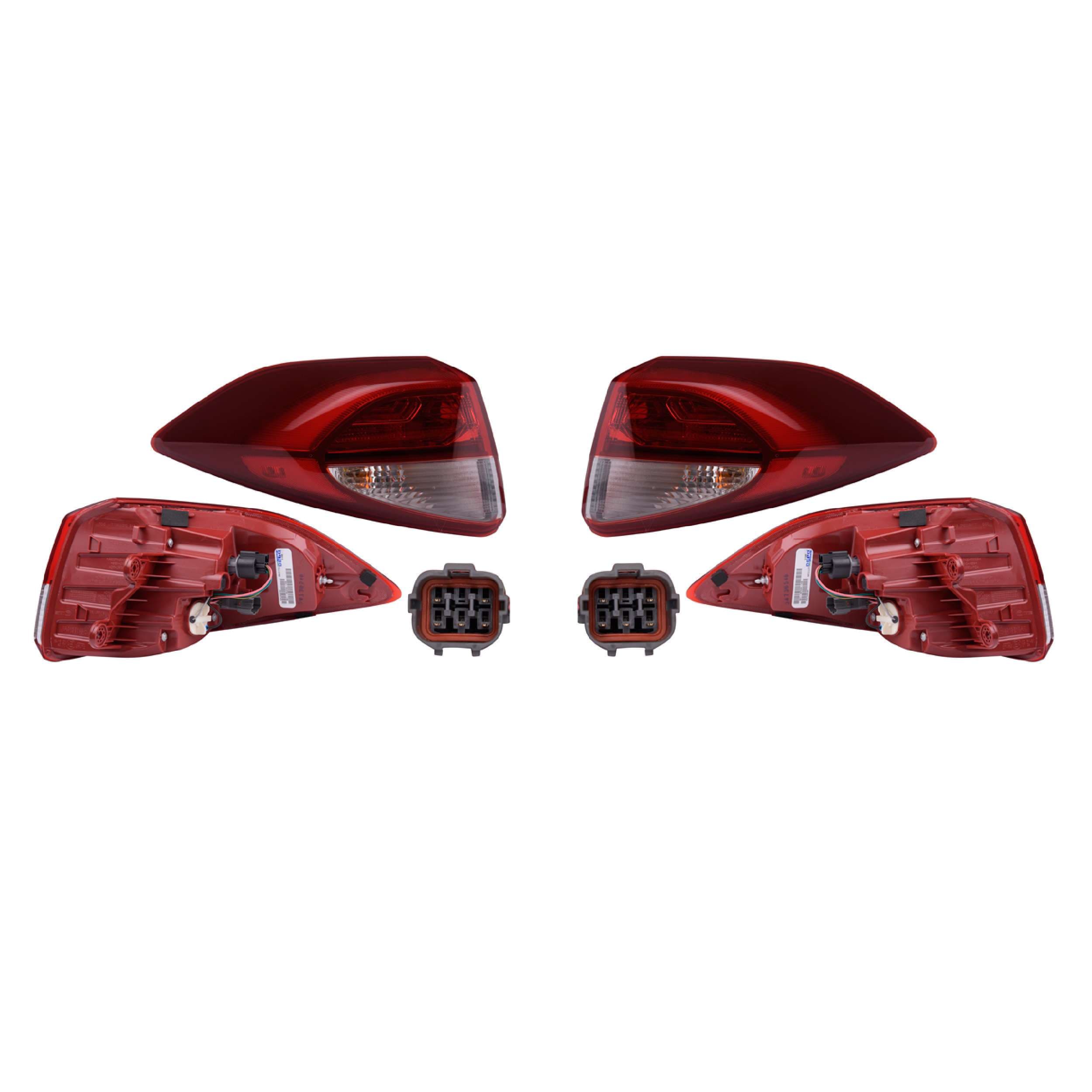 Par Calaveras Exteriores Leds Para Hyundai Tucson 2016-2018 Depo