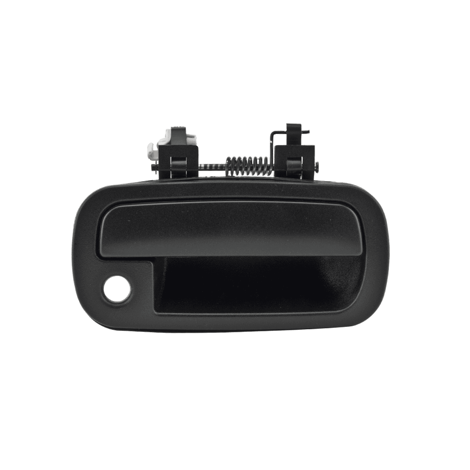 Manija Exterior Nissan Frontier Usa Type 1998-2004 Con Hoyo Para Llave Corrugada Negra Plastico Derecha Delantera Hushan