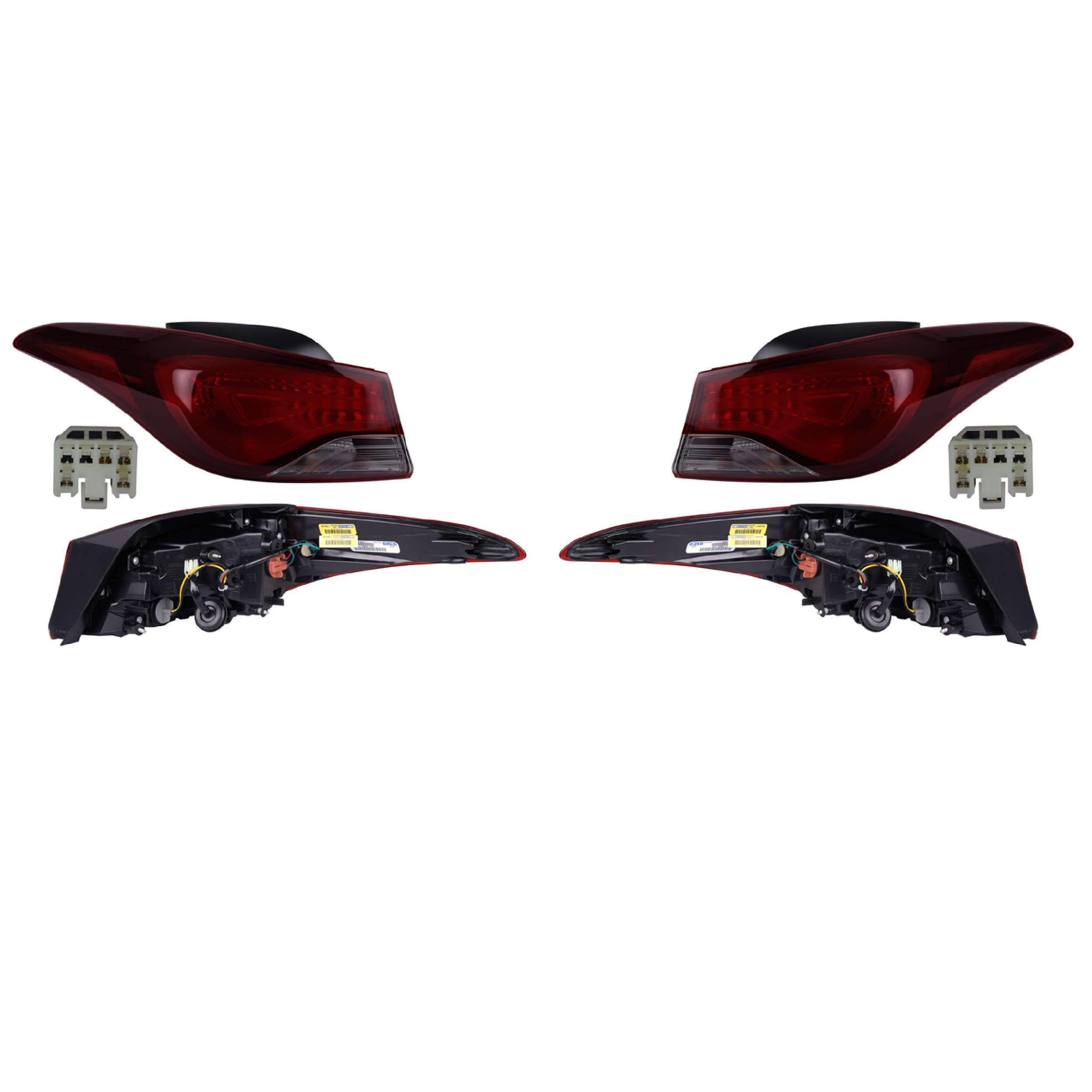 Par Calaveras Exteriores Para Hyundai Elantra Usa 2015-2016 Depo