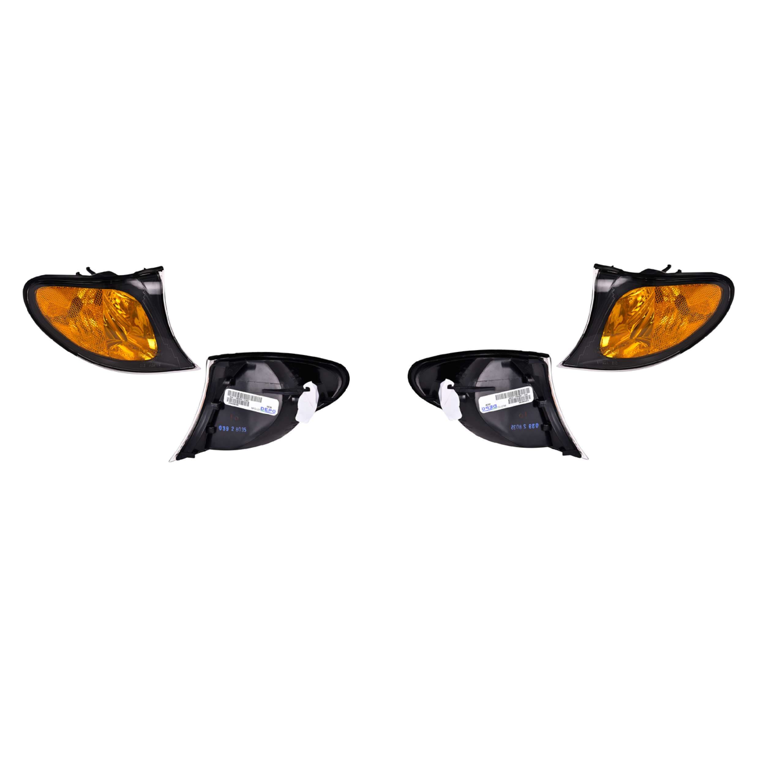 Par Cuartos Punta Bmw Serie 3 Sedan Ambar 2002-2005 Depo