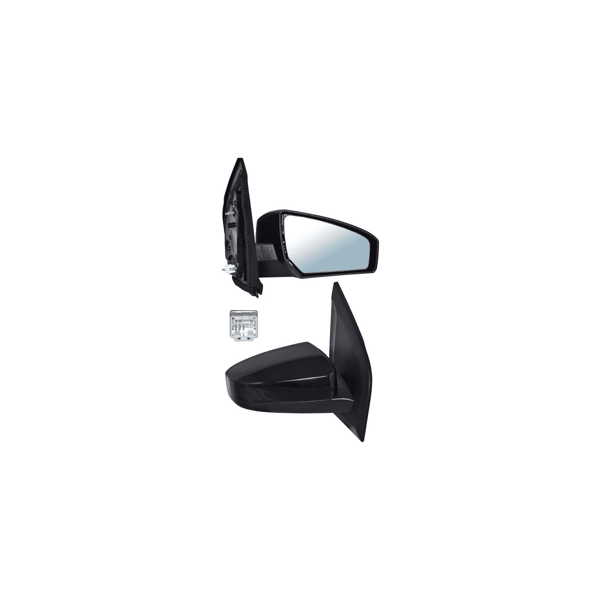 Espejo Nissan Sentra Premium/ Luxury/ Emotion/ Se-R/ S/ Sl/ Sr/ Base 2007-2012 Electrico 3 Pines Derecho