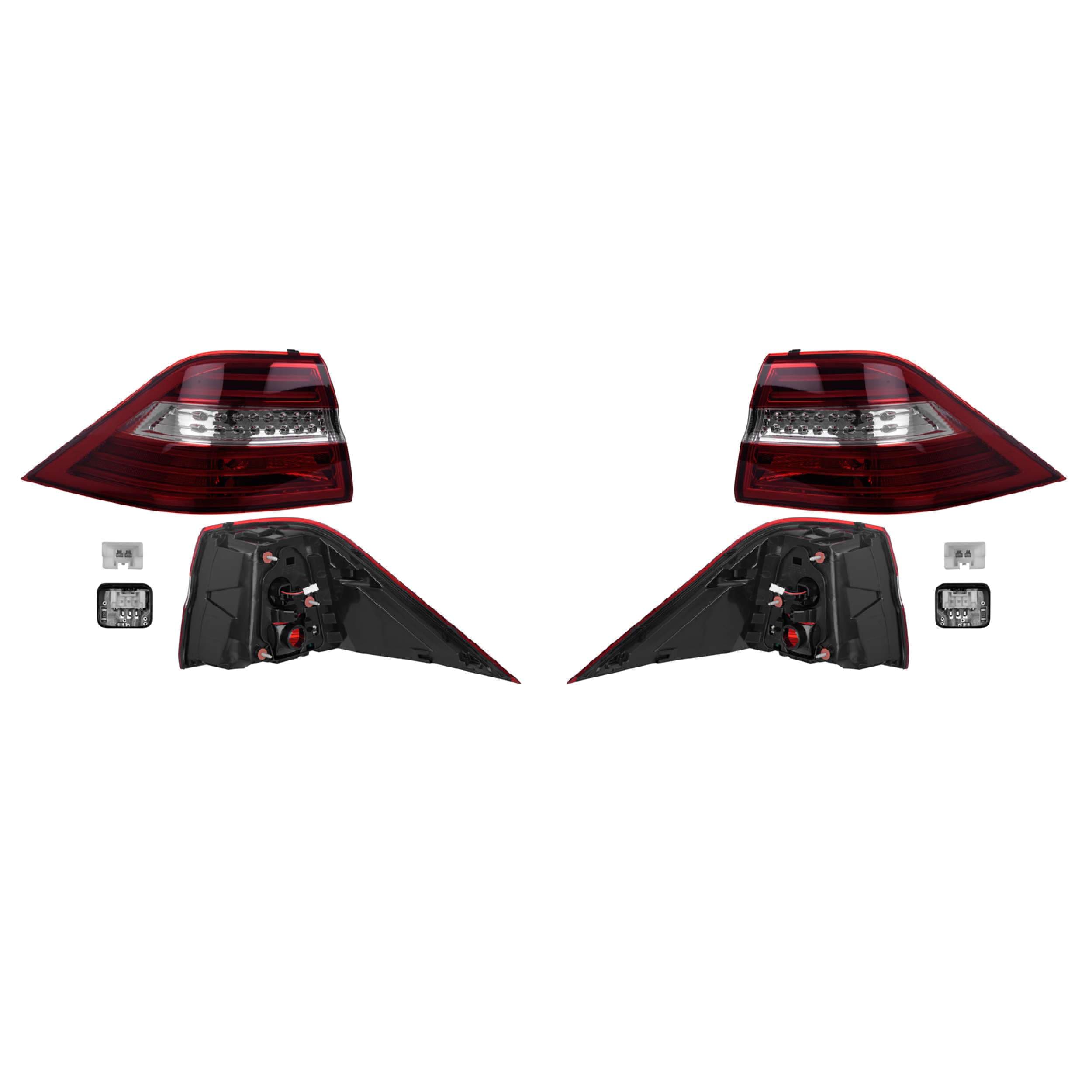 Par Calaveras Exteriores Leds Mercedes Benz Clase M 2012-2015 Depo