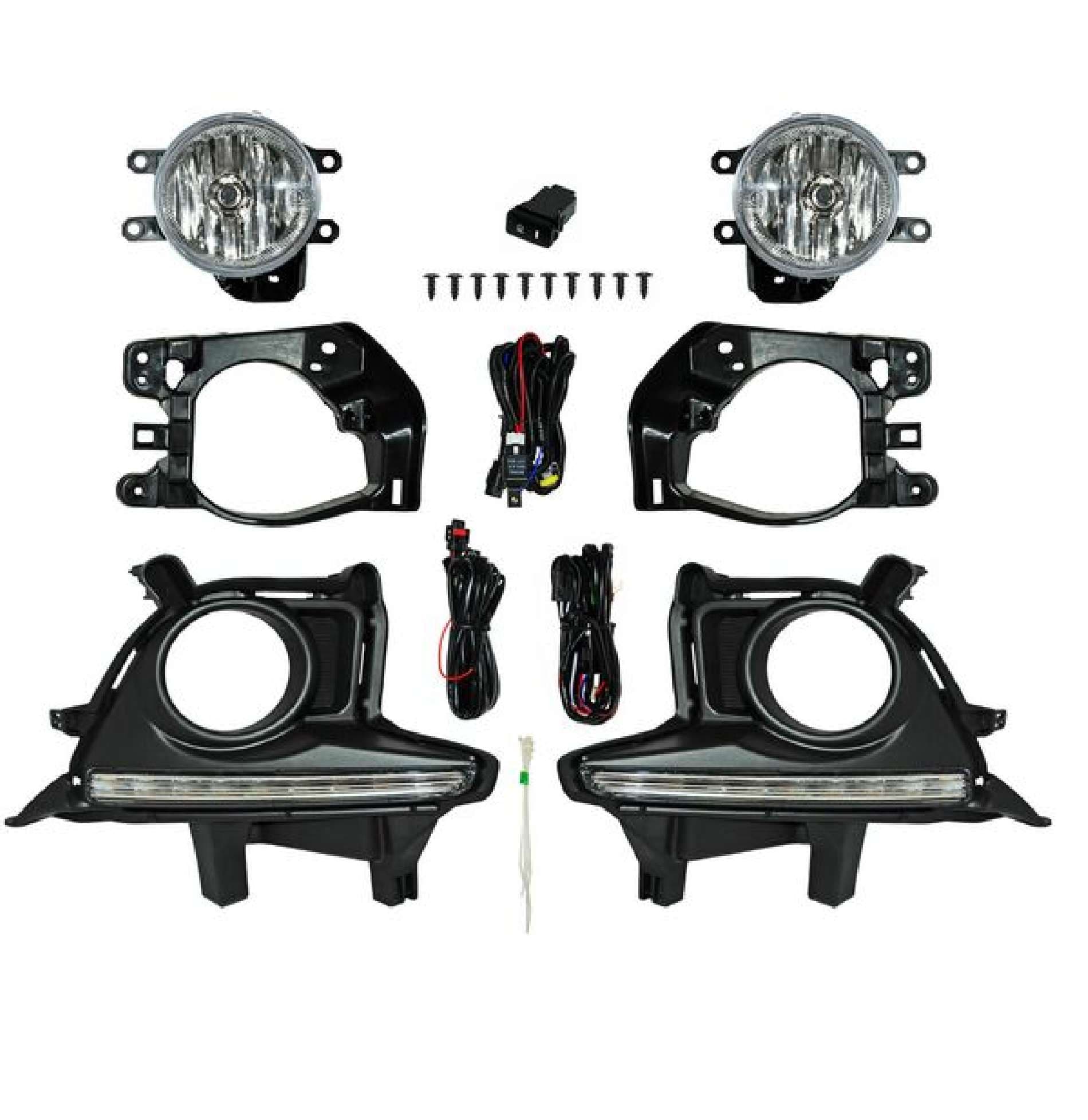 Faro Niebla Toyota Highlander 2014-2015 Con Parrilla Con Led Juego