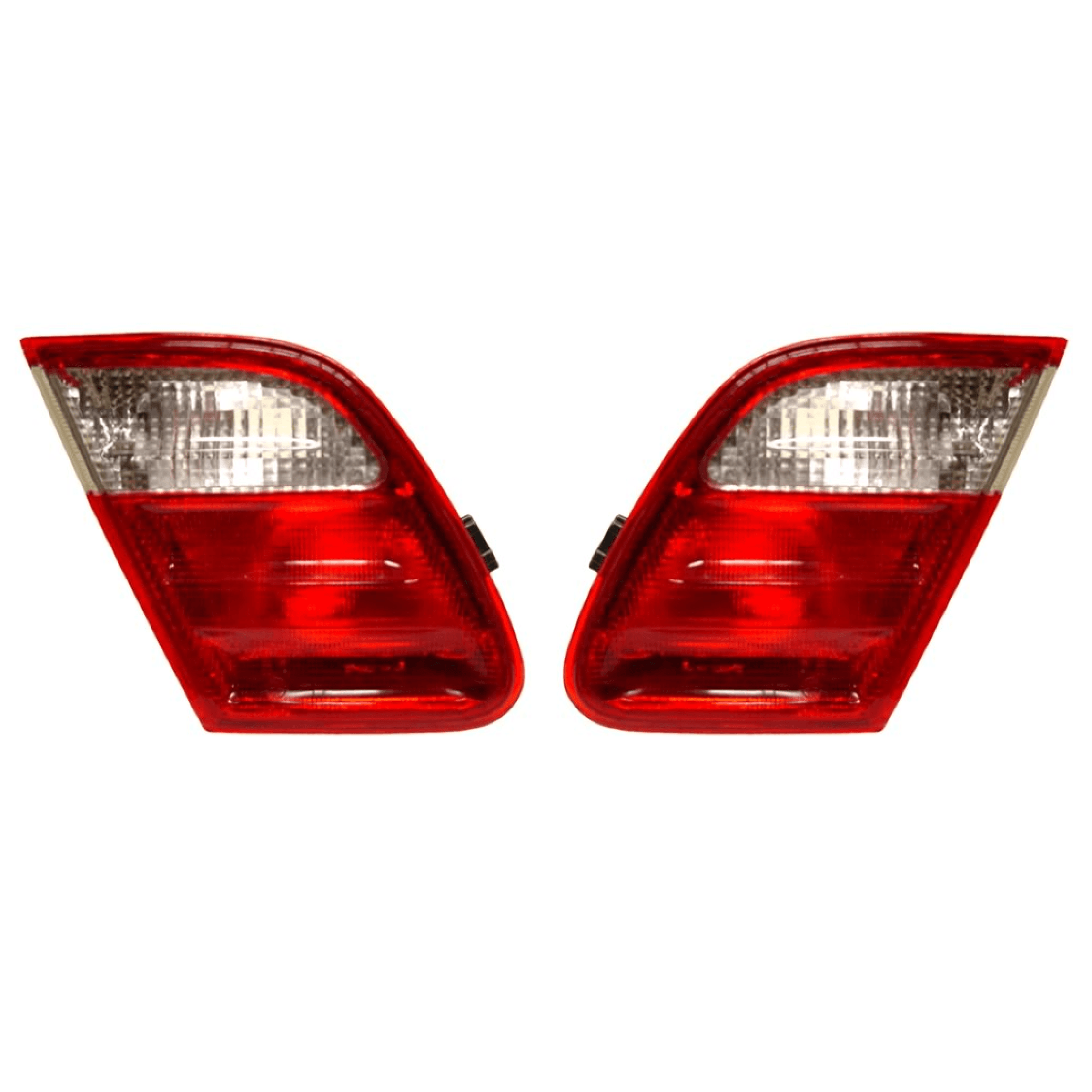 Par Calaveras Mercedes benz Clase E 1999-2001 Rojo/Blanco Interior Sin Arnes