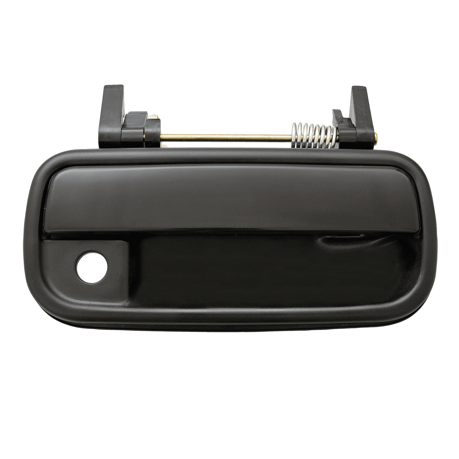 Manija Exterior Toyota 4Runner 1990-1995 Con Hoyo Para Llave Corrugada Negra Plastico Derecha Delantera Hushan