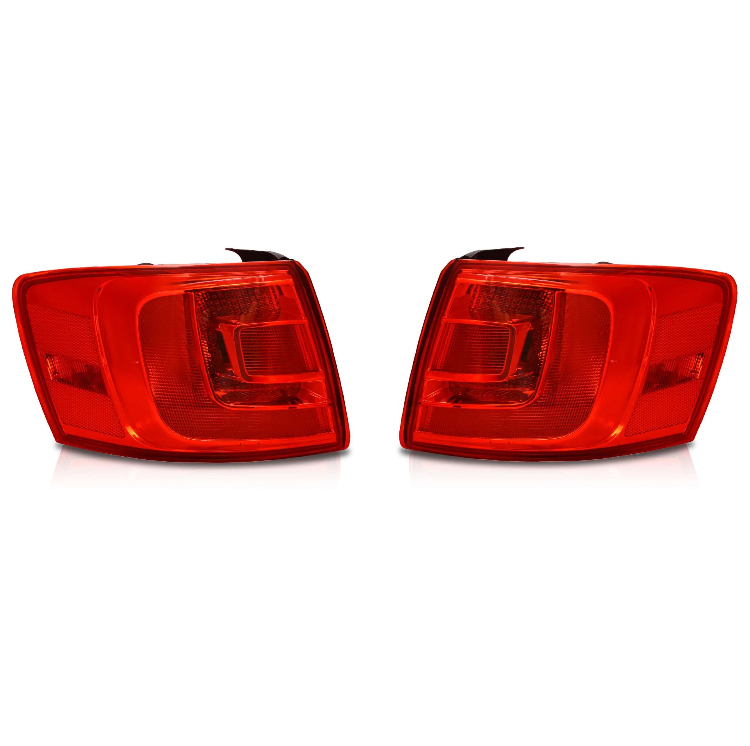 Par Calaveras Exteriores Volkswagen Jetta 2011-2014 Roja