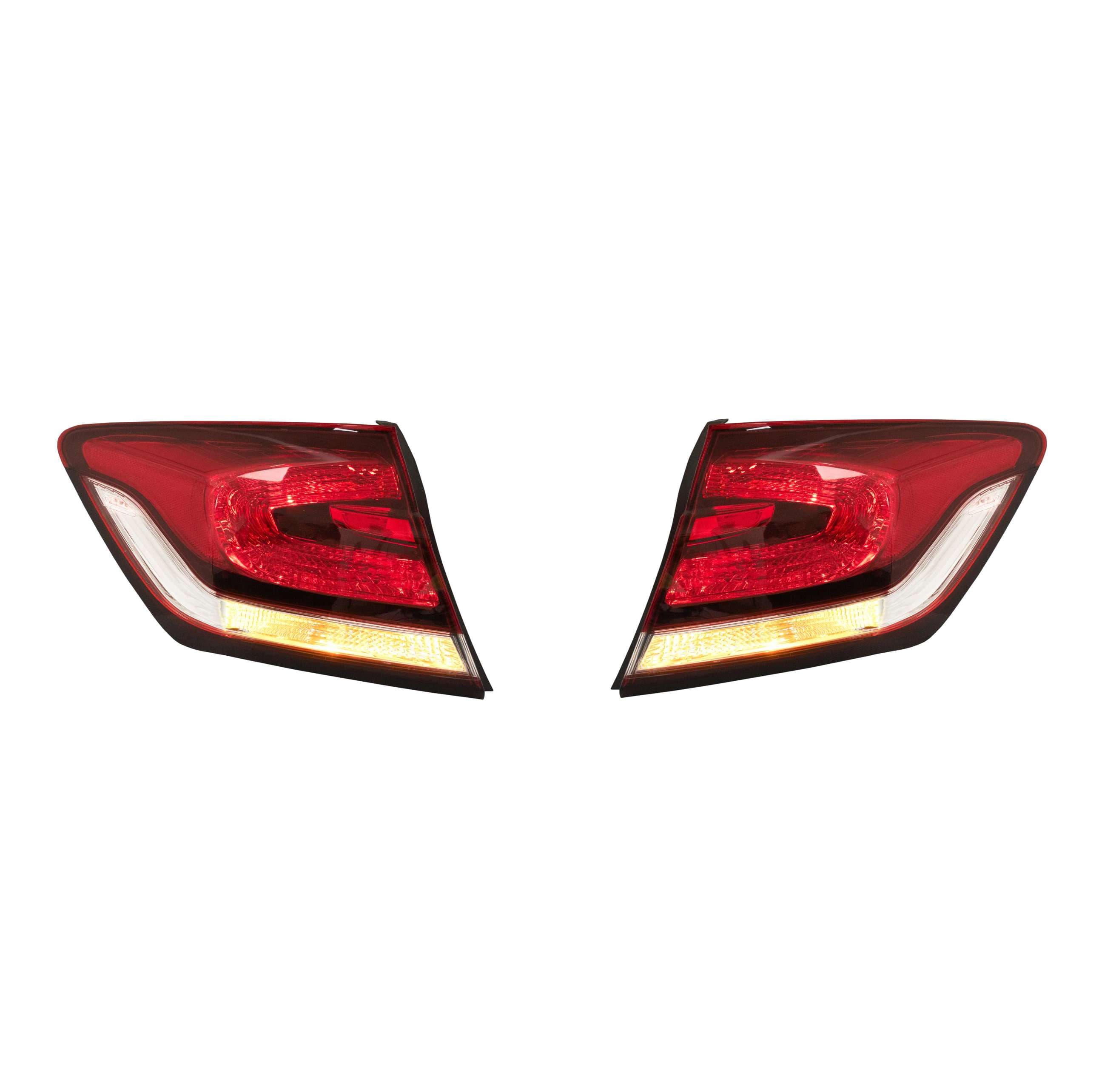 Par Calaveras Exteriores Honda Civic Sedan 2013-2015 Con focos